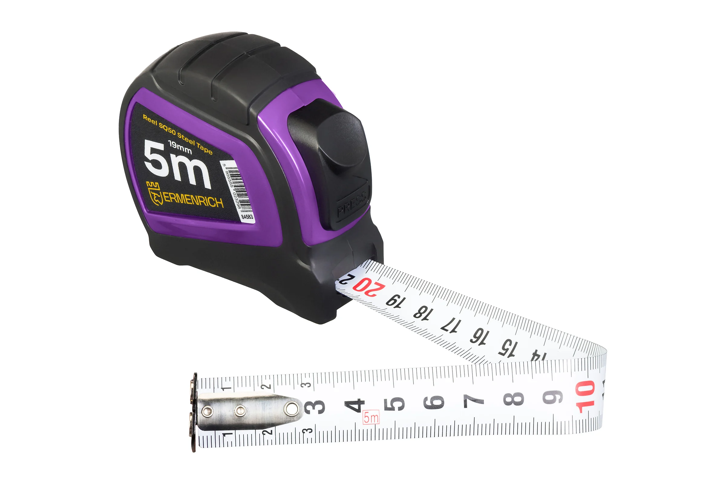 Рулетка Ermenrich (Эрменрих) Reel SQ50, фиолетовый 84583