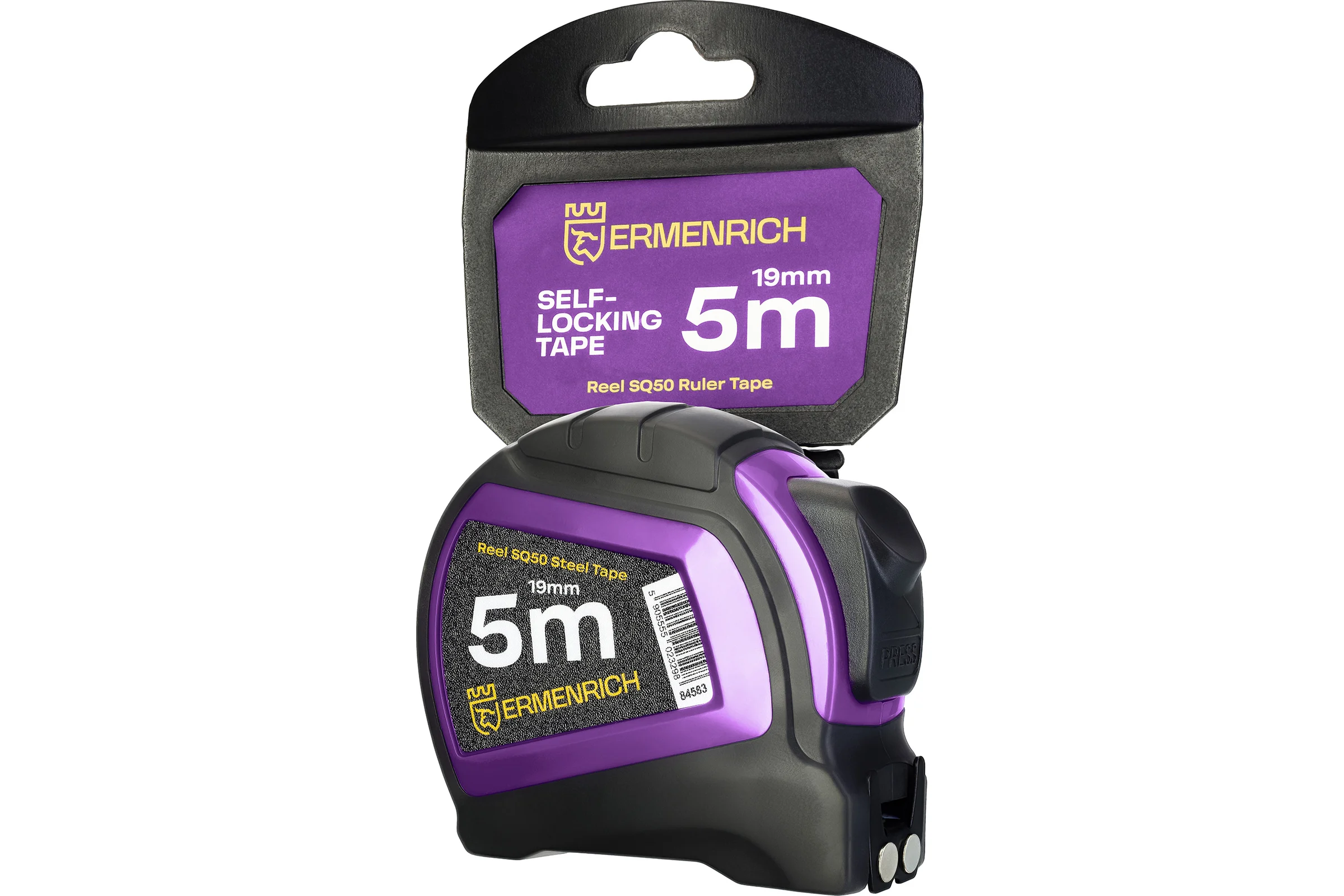 Рулетка Ermenrich (Эрменрих) Reel SQ50, фиолетовый 84583