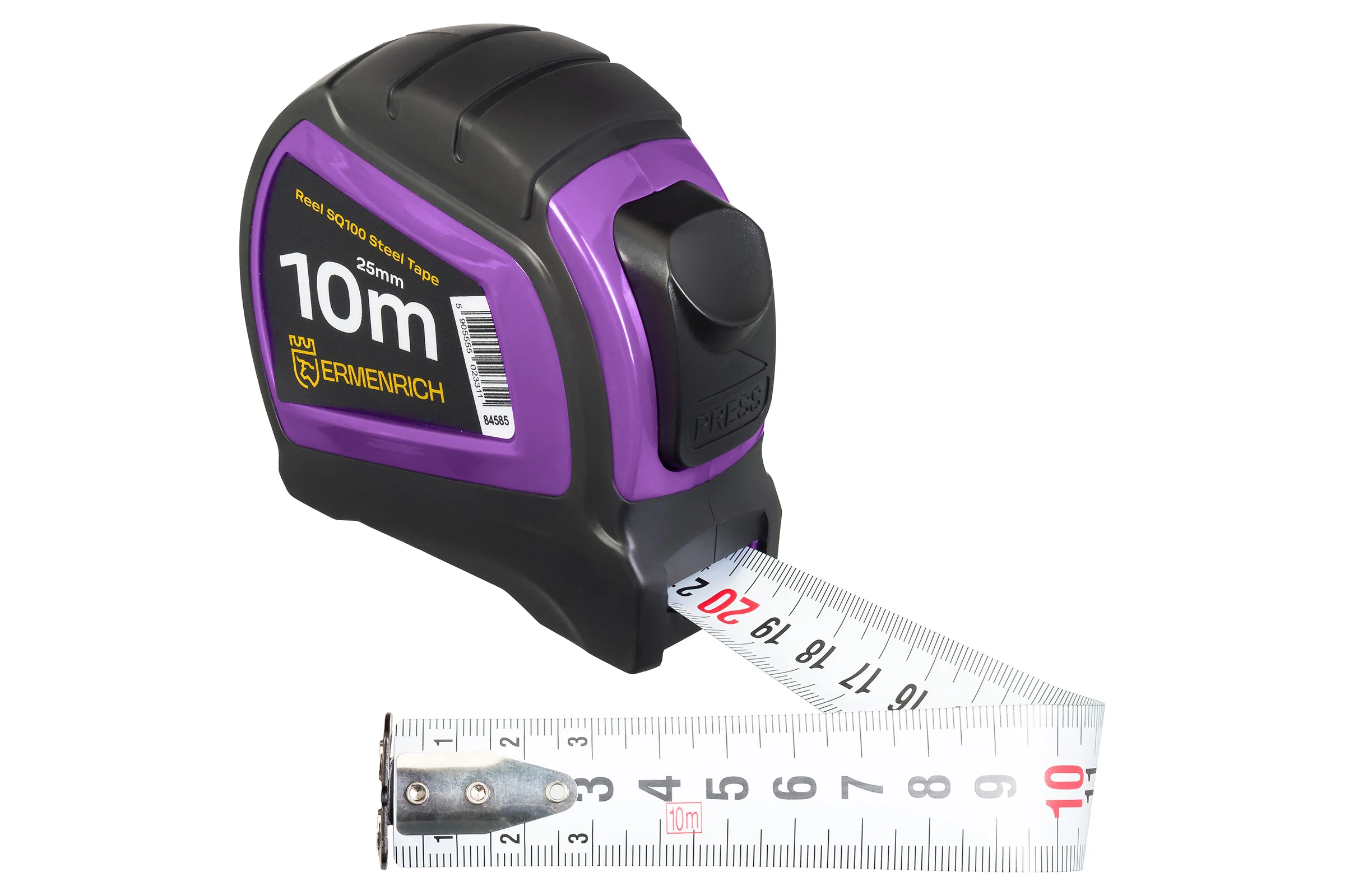 Рулетка Ermenrich (Эрменрих) Reel SQ100, фиолетовый 84585