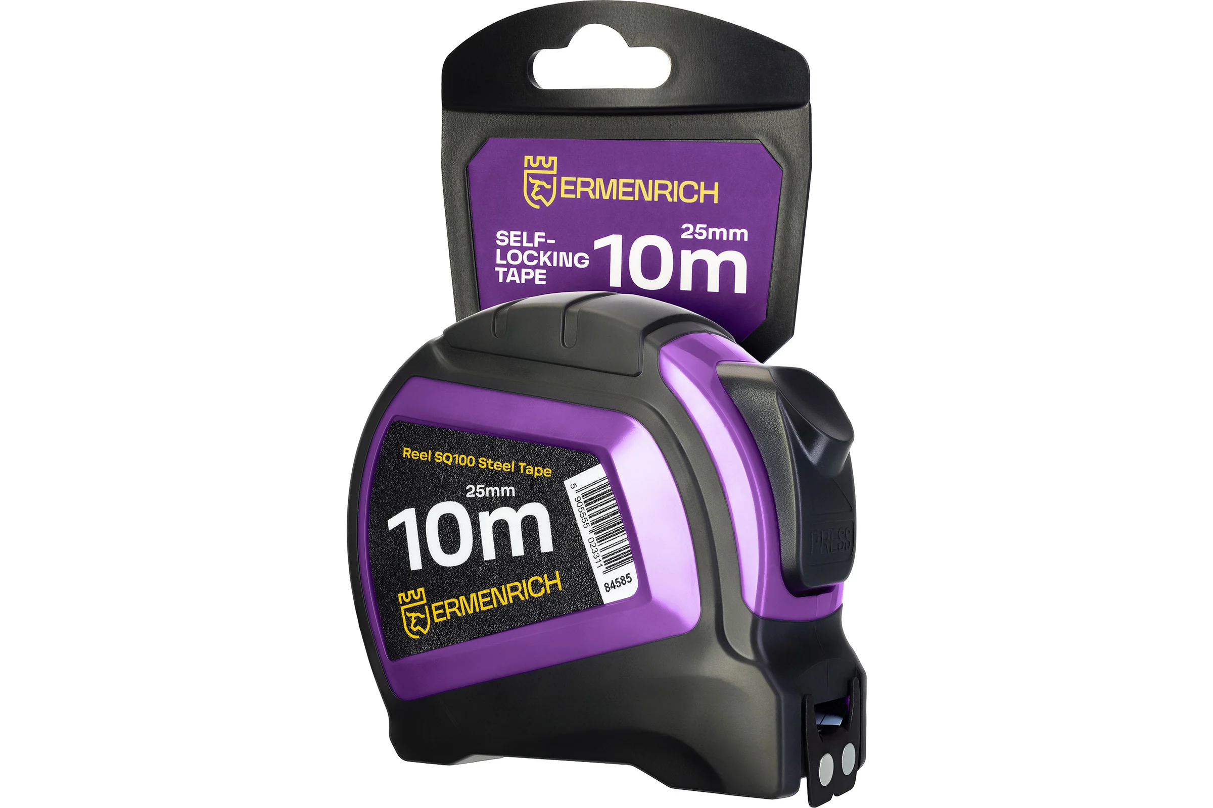 Рулетка Ermenrich (Эрменрих) Reel SQ100, фиолетовый 84585