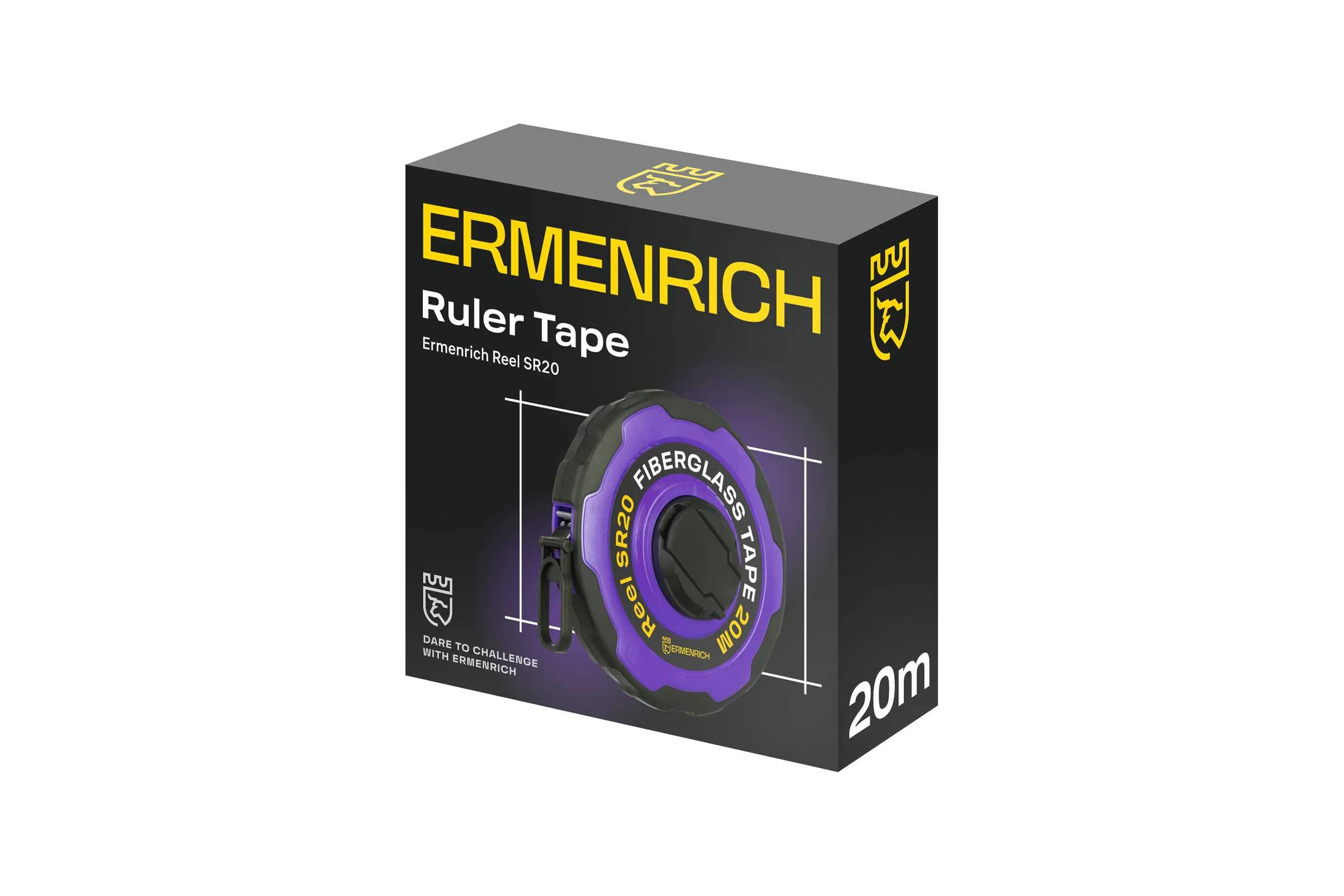 Рулетка Ermenrich (Эрменрих) Reel SR20, фиолетовый 84587