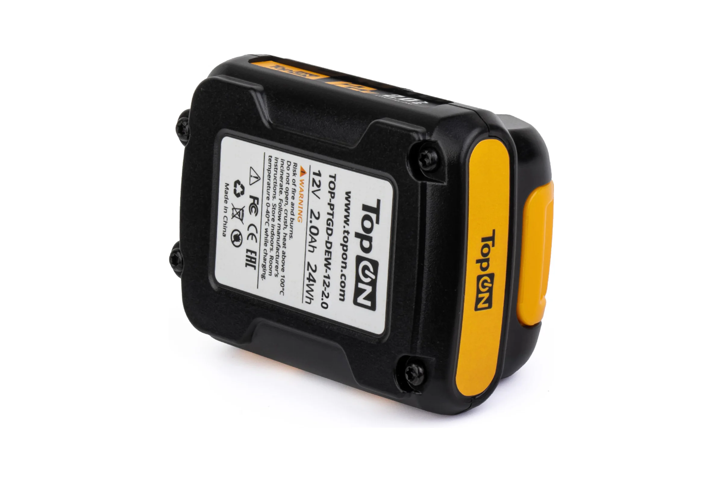 Аккумулятор для DeWalt TopOn DCD 12V 2.0Ah (Li-ion) PN: DCB127 TOP-PTGD-DEW-12-2.0
