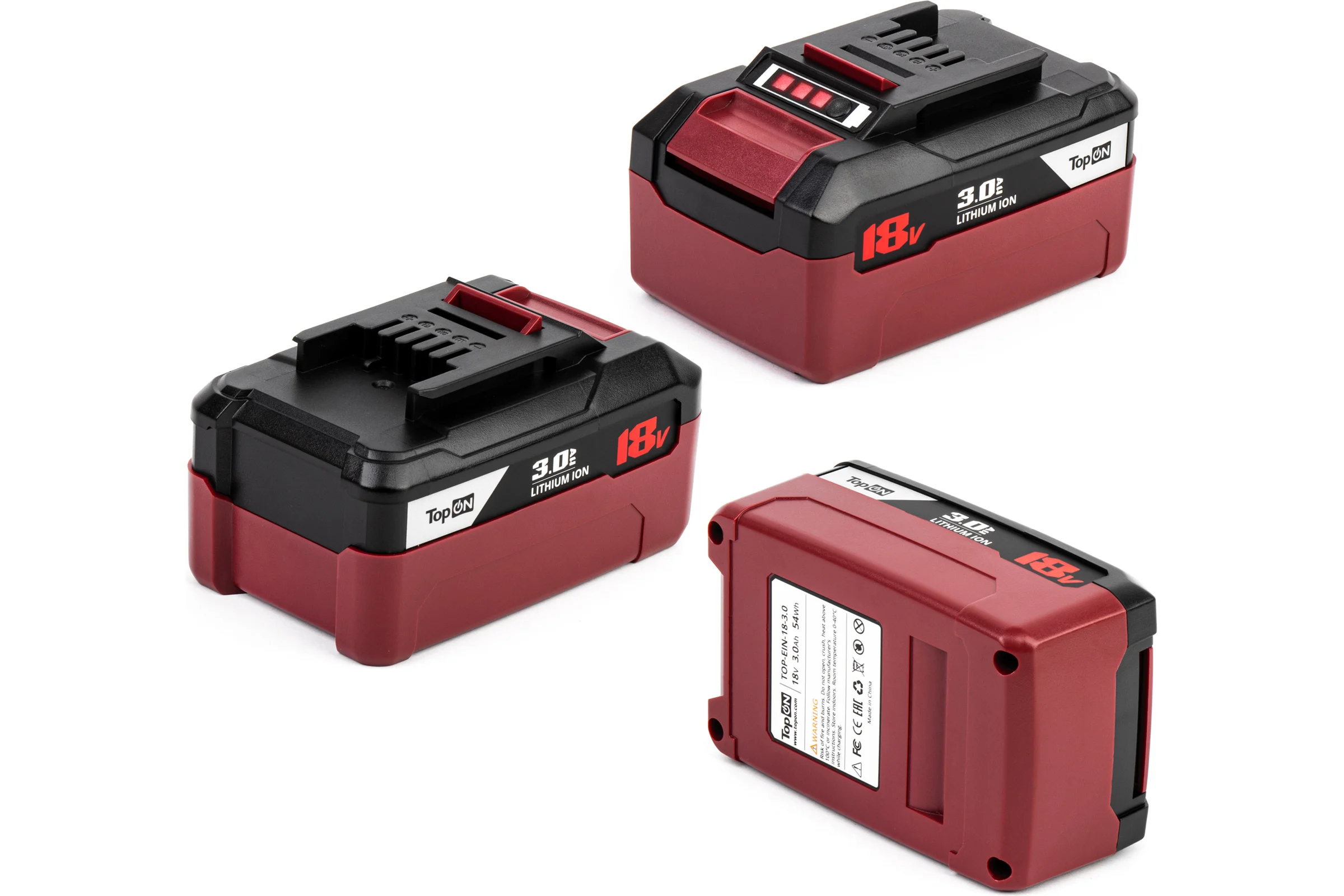 Аккумулятор TopON для Einhell 18V 3.0Ah (Li-ion) PN: PXC TOP-EIN-18-3.0
