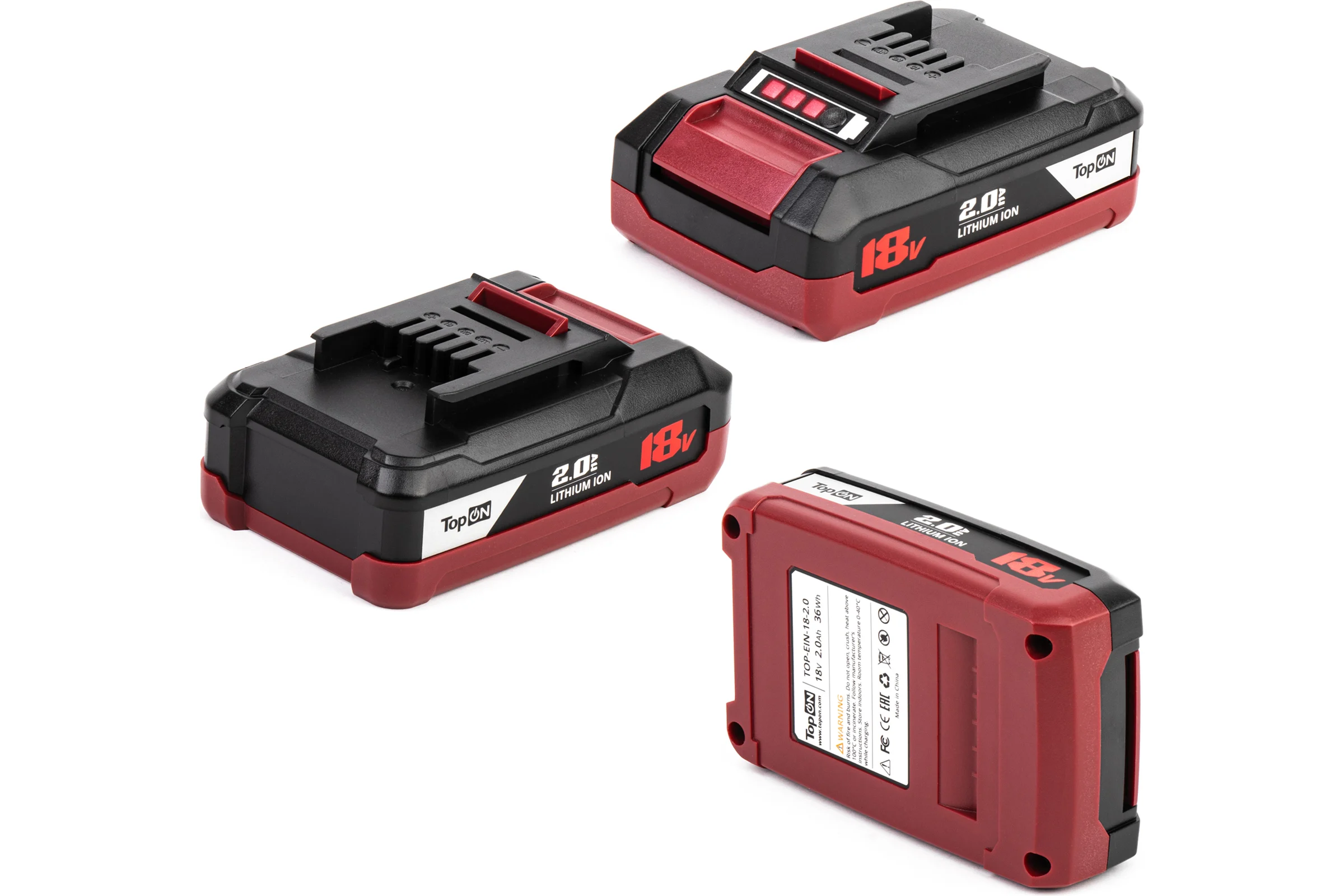 Аккумулятор TopON для Einhell 18V 2.0Ah (Li-ion) PN: PXC TOP-EIN-18-2.0