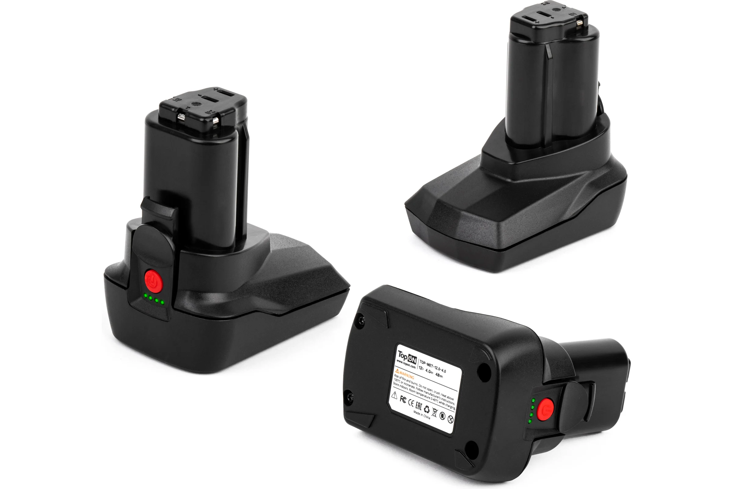Аккумулятор TopON для Metabo 12V 4.0Ah (Li-ion) PN: 625585000 TOP-MET-12.0-4.0