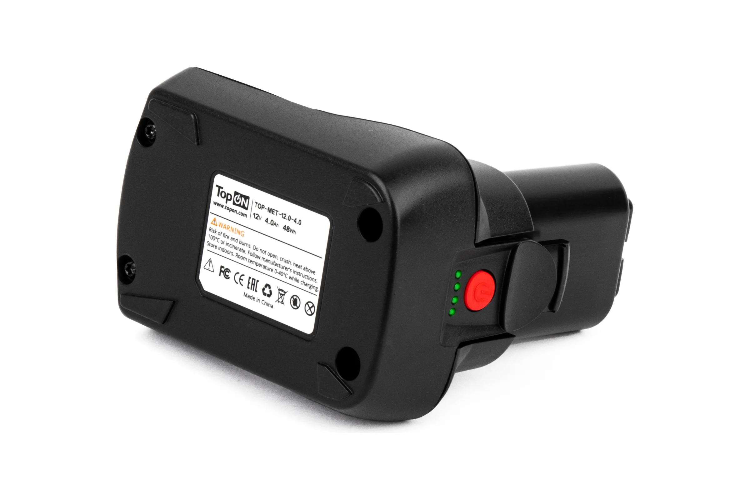 Аккумулятор TopON для Metabo 12V 4.0Ah (Li-ion) PN: 625585000 TOP-MET-12.0-4.0