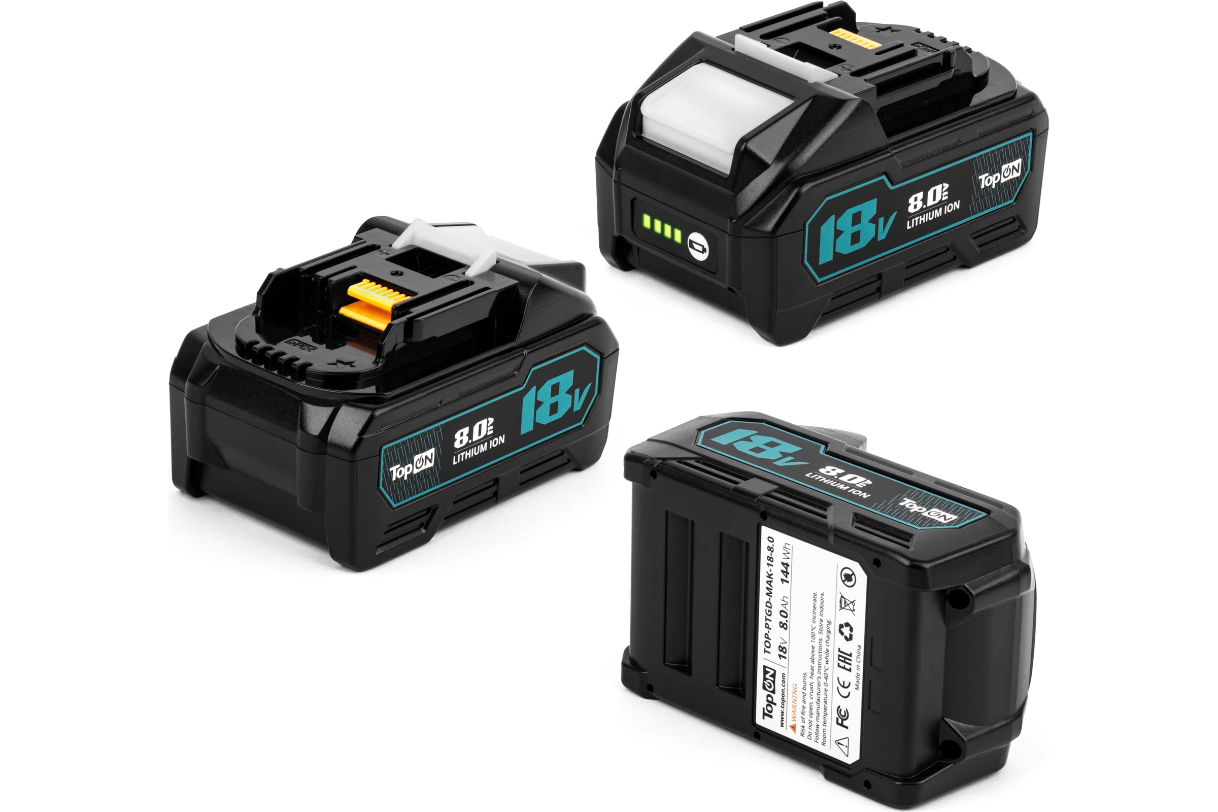 Аккумулятор TopOn BL1860B 18V 8.0Ah (Li-ion) PN: 197422-4 TOP-PTGD-MAK-18-8.0