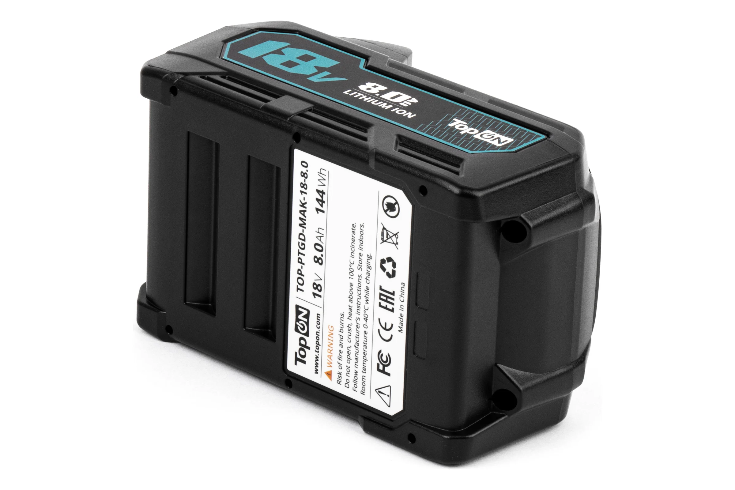 Аккумулятор TopOn BL1860B 18V 8.0Ah (Li-ion) PN: 197422-4 TOP-PTGD-MAK-18-8.0