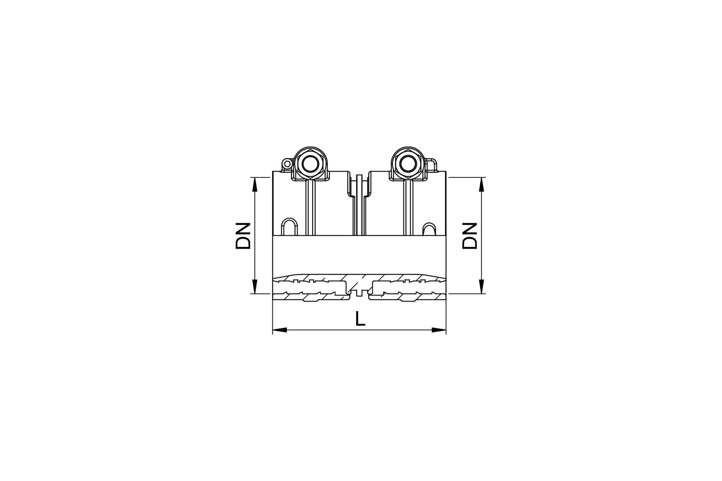 Зажимной соединитель HELA 32x4,4-32x4,4 480103244