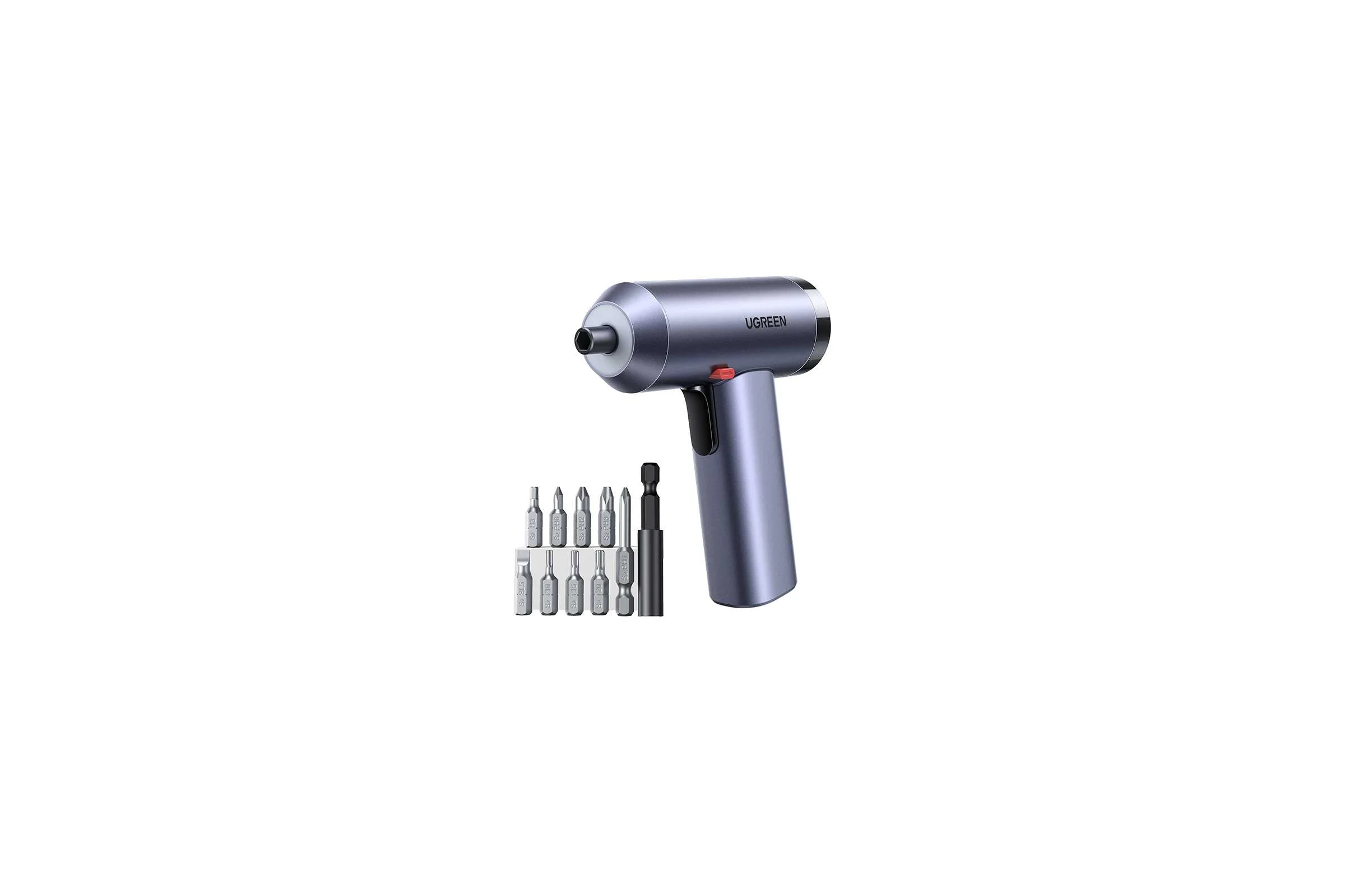 Шуруповерт с набором бит Ugreen UT118 Electric Screwdriver Set серый 15712_