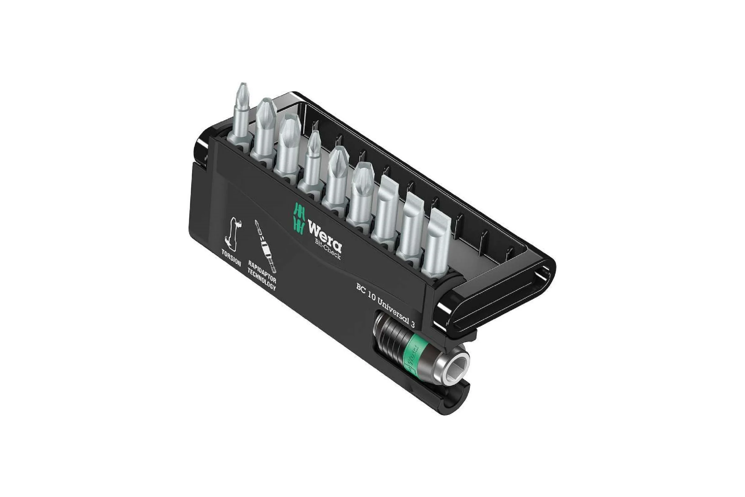 Набор бит с битодержателем Bit-Check 10 Universal 3 10 предметов WERA WE-056375