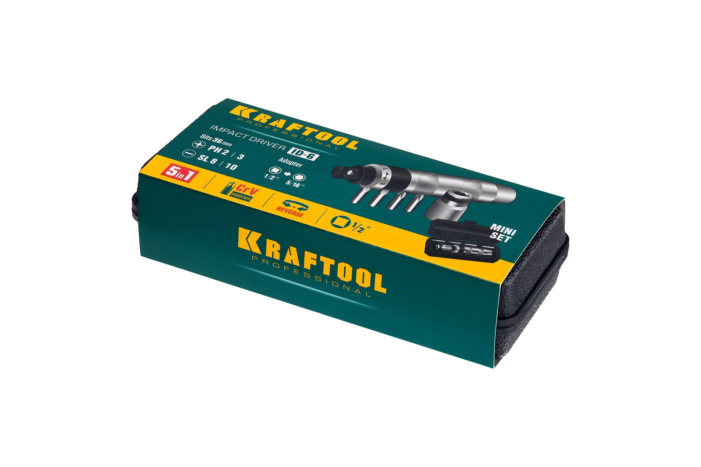 Ударно-поворотная отвертка KRAFTOOL ID-6 6 предметов 25555