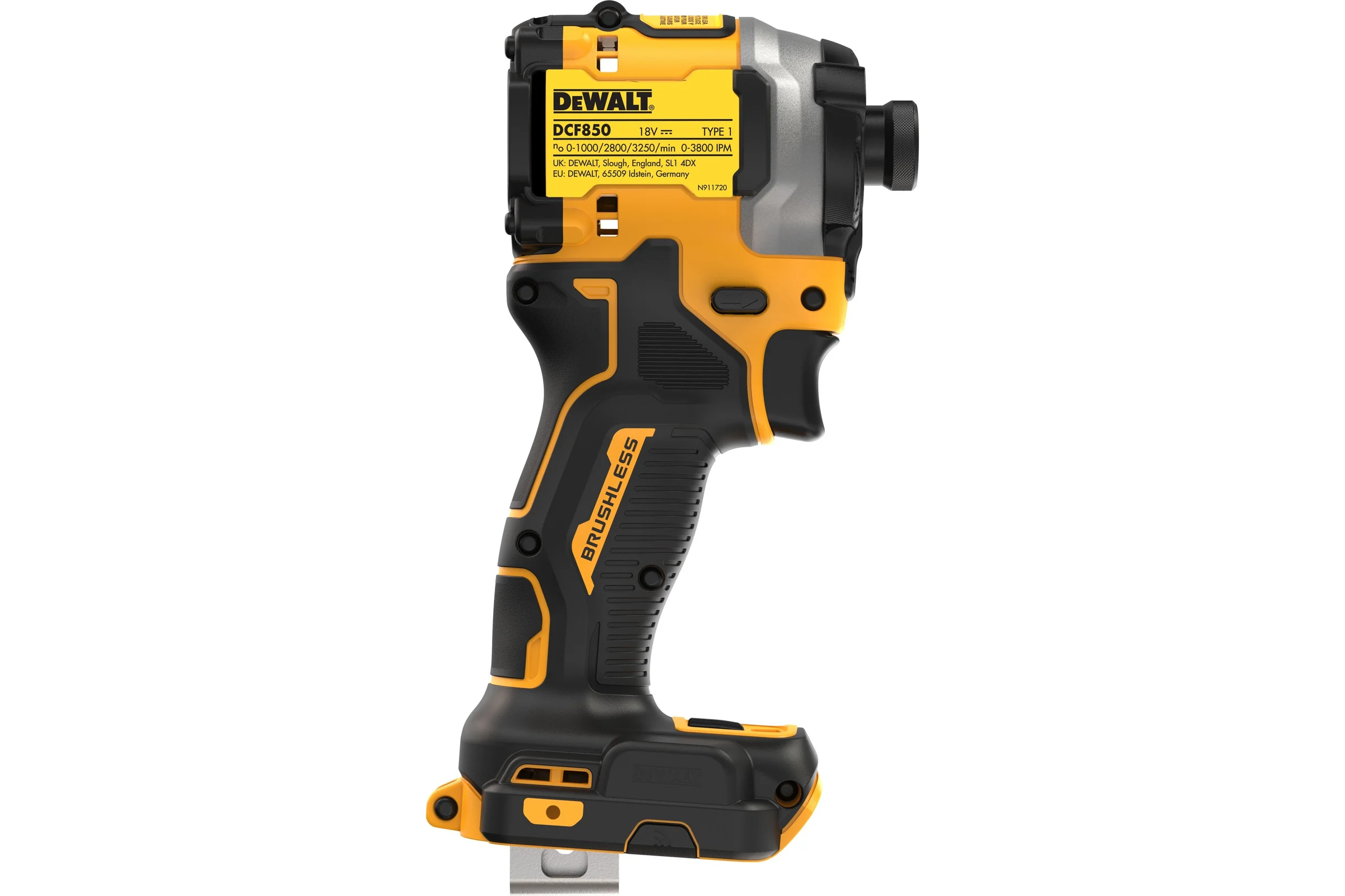 Аккумуляторный шуруповерт Dewalt 18 В, 206 Нм, 3800 уд/мин, без АКБ и ЗУ, в кейсе TSTAK DCF850NT
