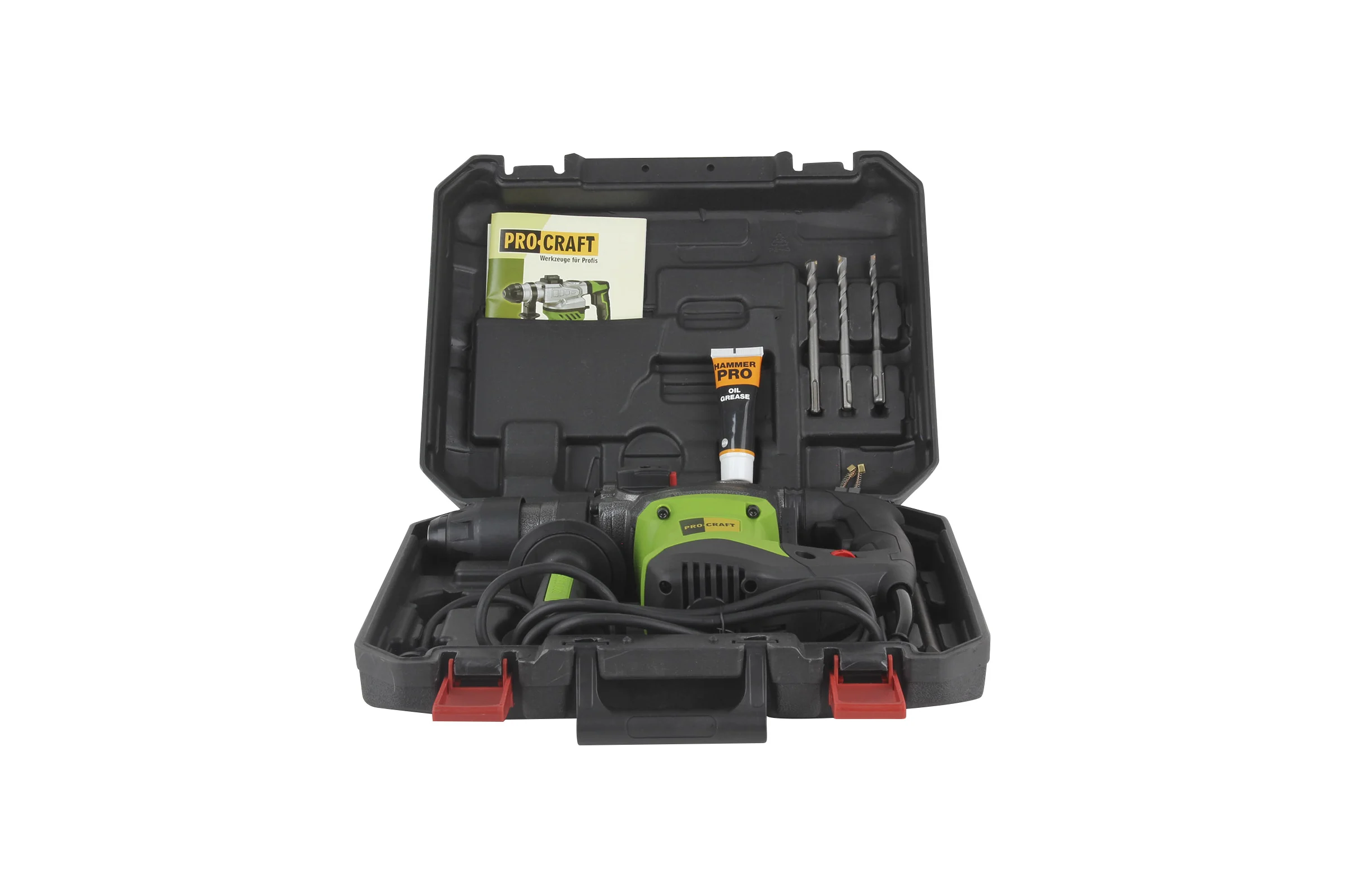 Перфоратор PROCRAFT 1500 Вт, 6,0 Дж, 0-4500 уд/мин, SDS+ BH2200
