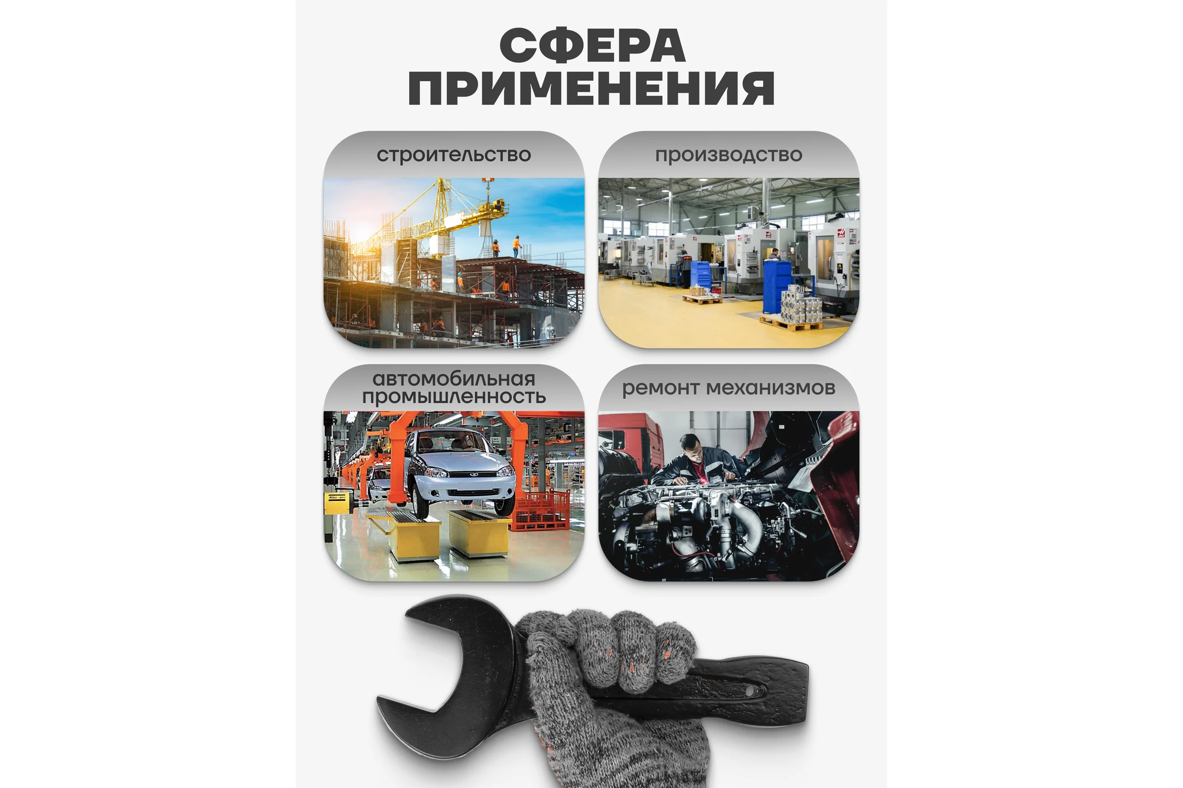 Рожковый ключ Forcekraft ударный односторонний 50мм FK-79150(26873)