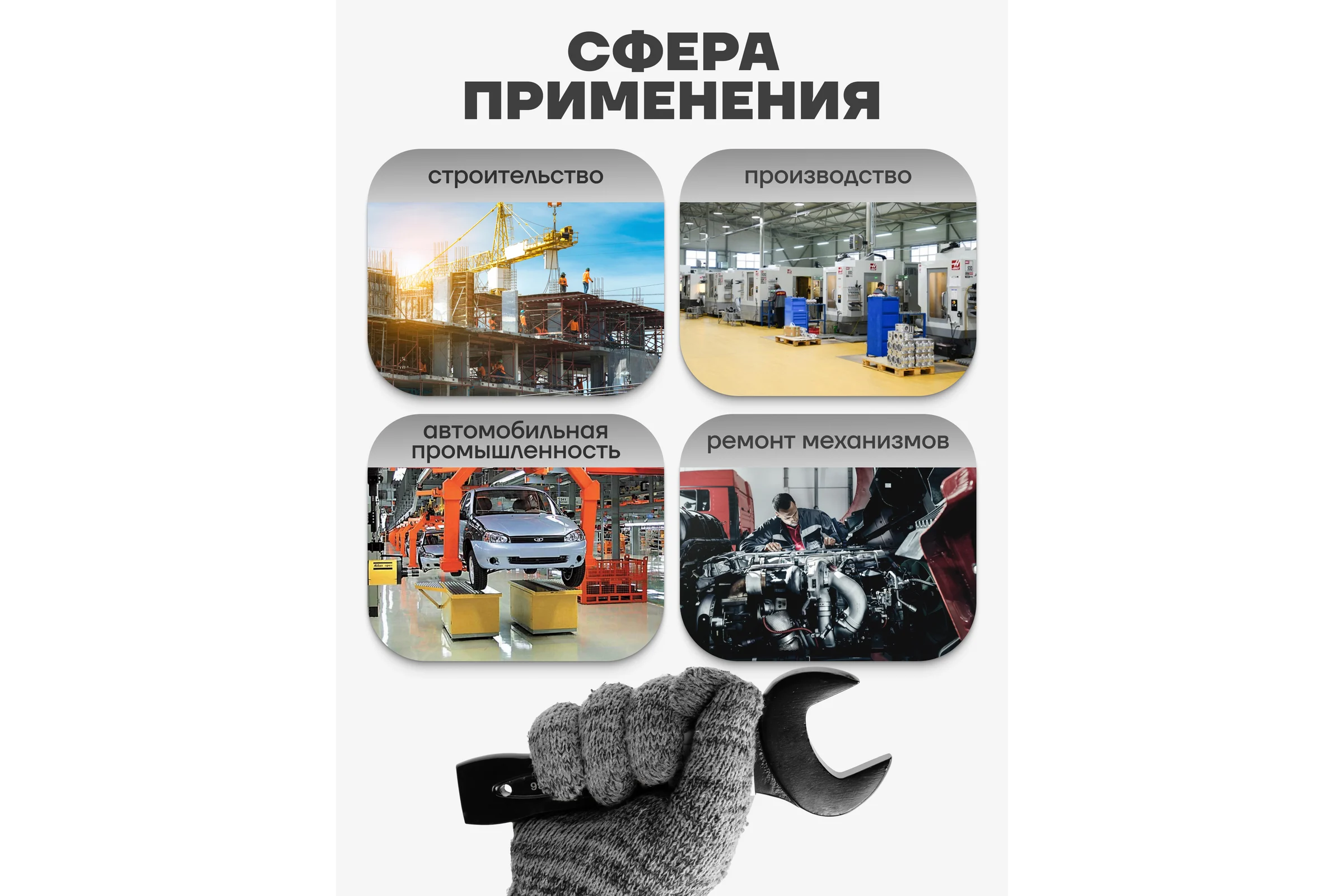 Рожковый ключ Forcekraft ударный односторонний 36мм FK-79136(26992)