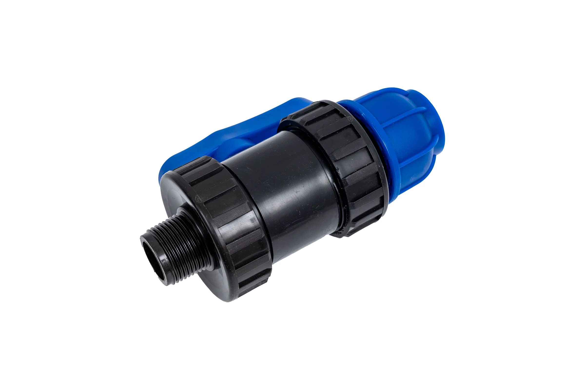 Компрессионный шаровой кран Millennium ПНД 25-3/4 с наружной резьбой, PN16 PFKM2534
