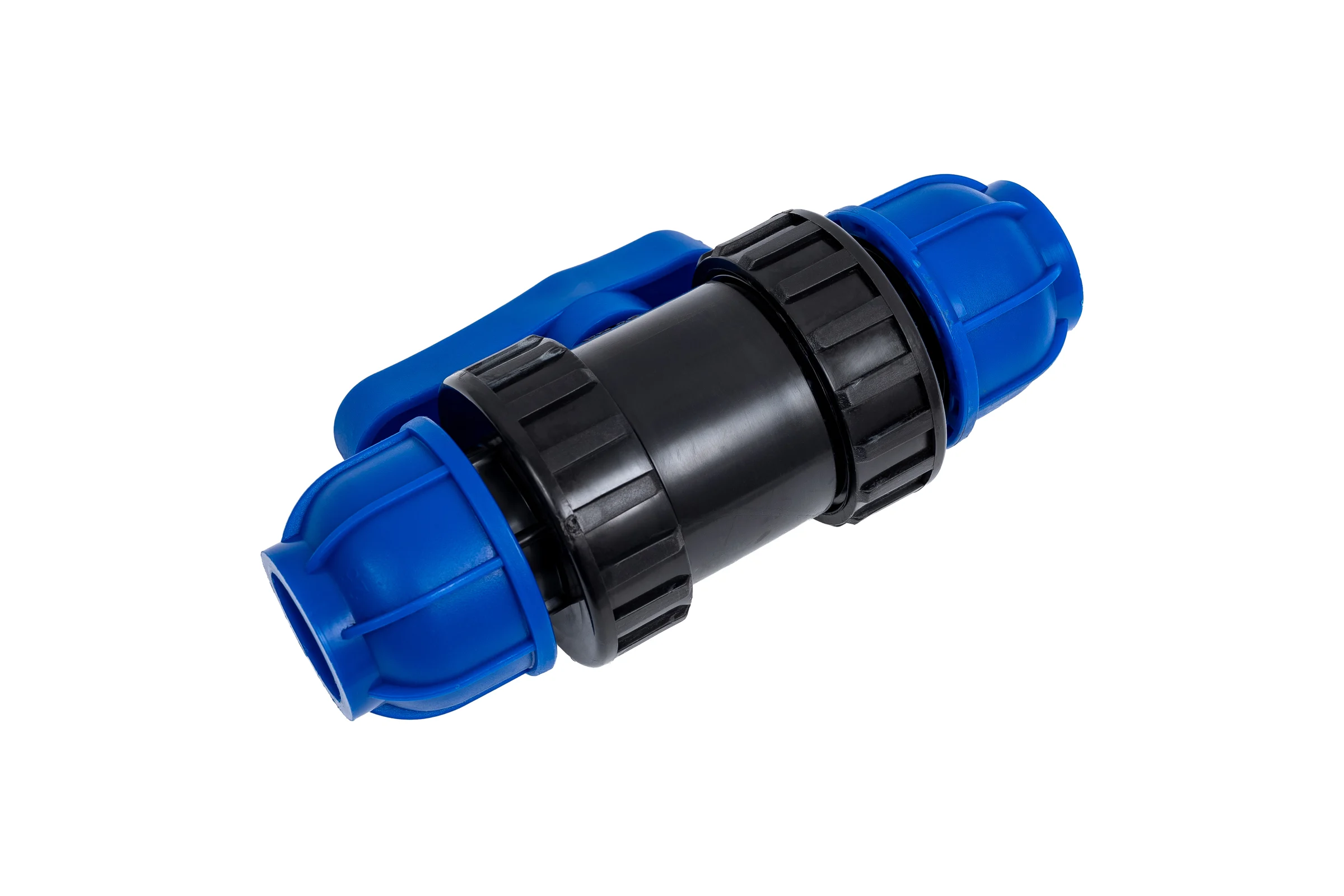 Компрессионный шаровой кран Millennium ПНД, 25-25, PN10 PEKP2525