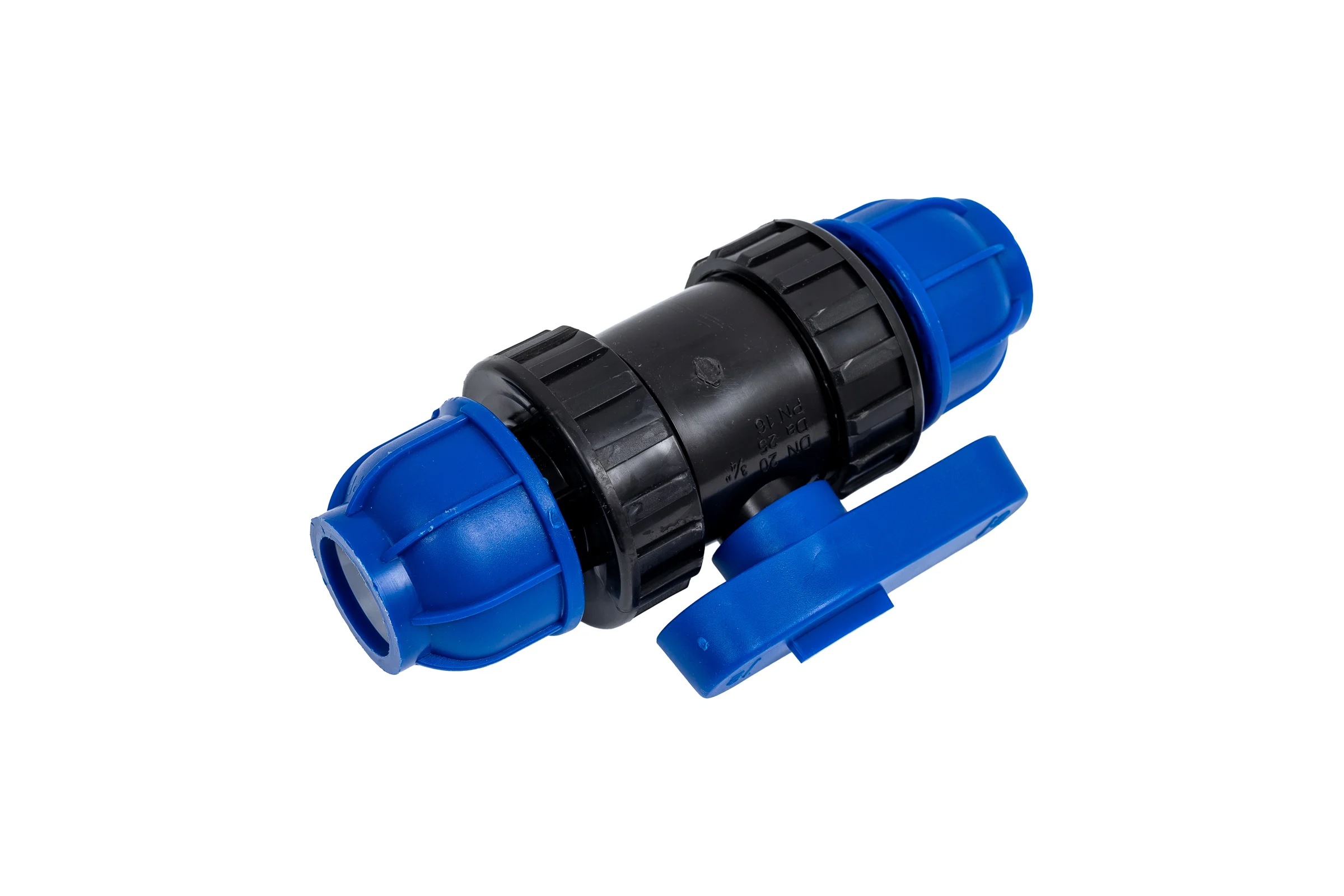 Компрессионный шаровой кран Millennium ПНД, 25-25, PN16 PFKP2525