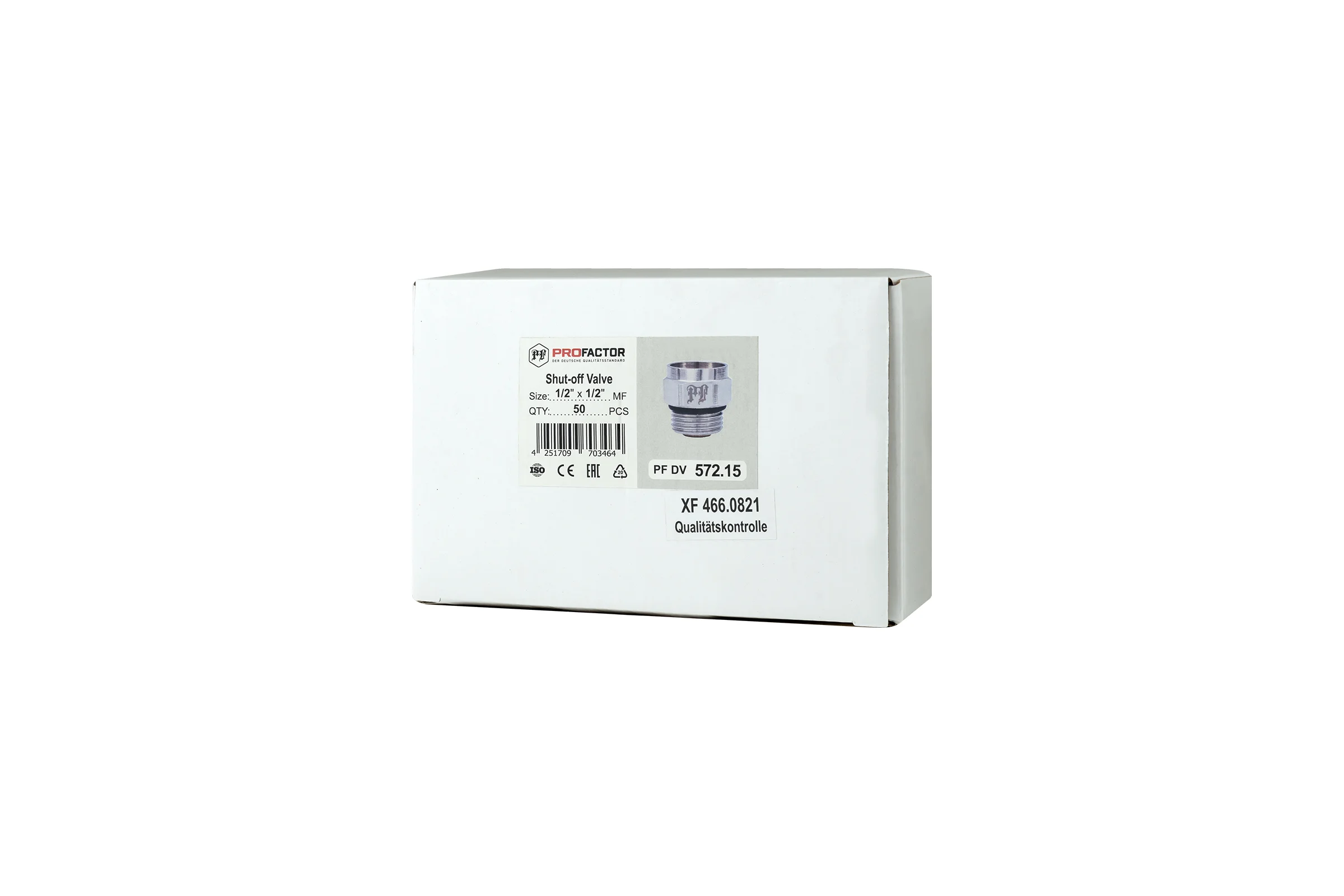 Клапан отсекающий для воздухоотводчика н/в 1/2x1/2 PROFACTOR PF DV 572.15