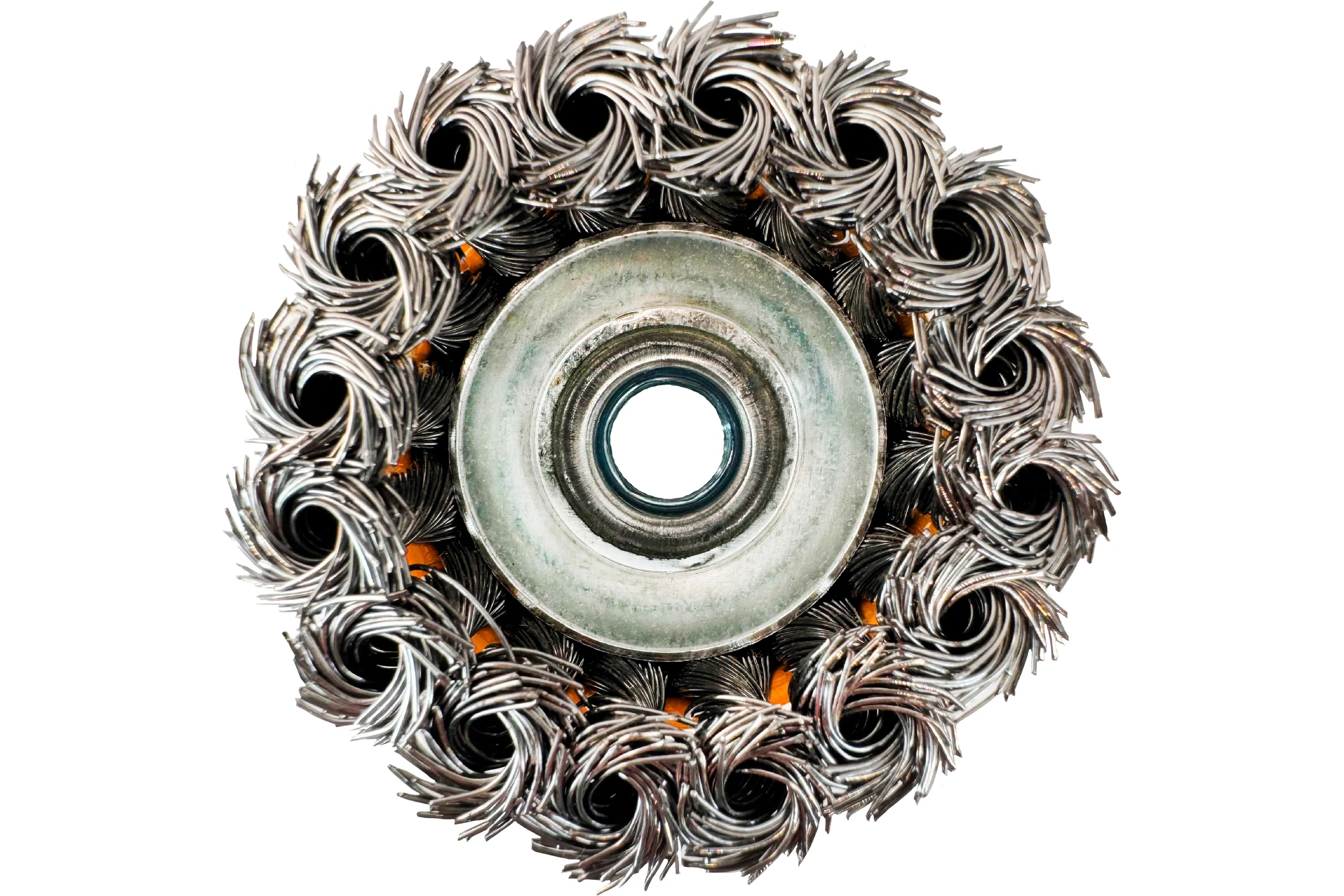 Щетка чашка для УШМ Tiger Abrasive 75мм М14, витая проволока 00-00003196