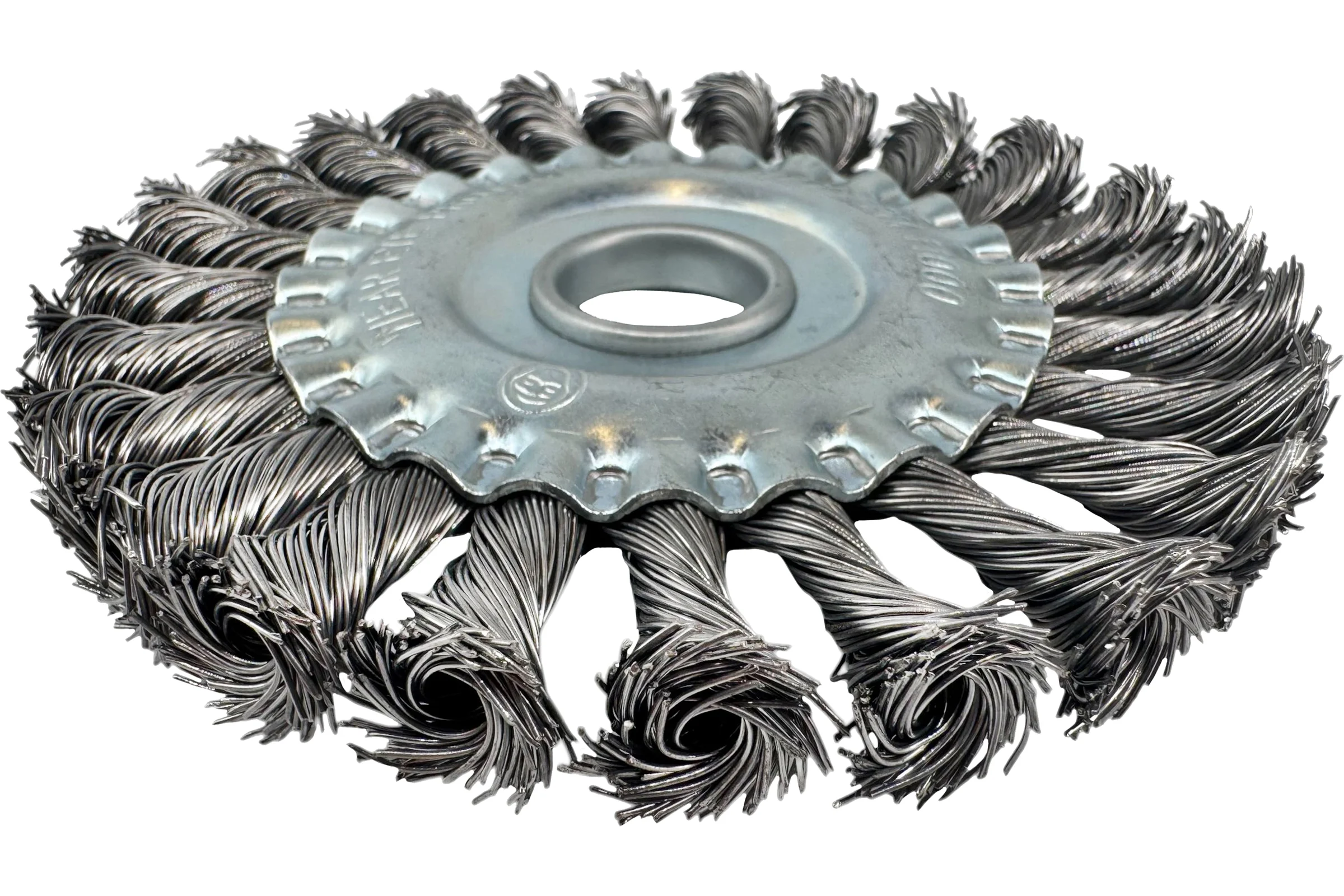 Щетка дисковая для УШМ Tiger Abrasive 125-22мм, витая проволока 00-00003197