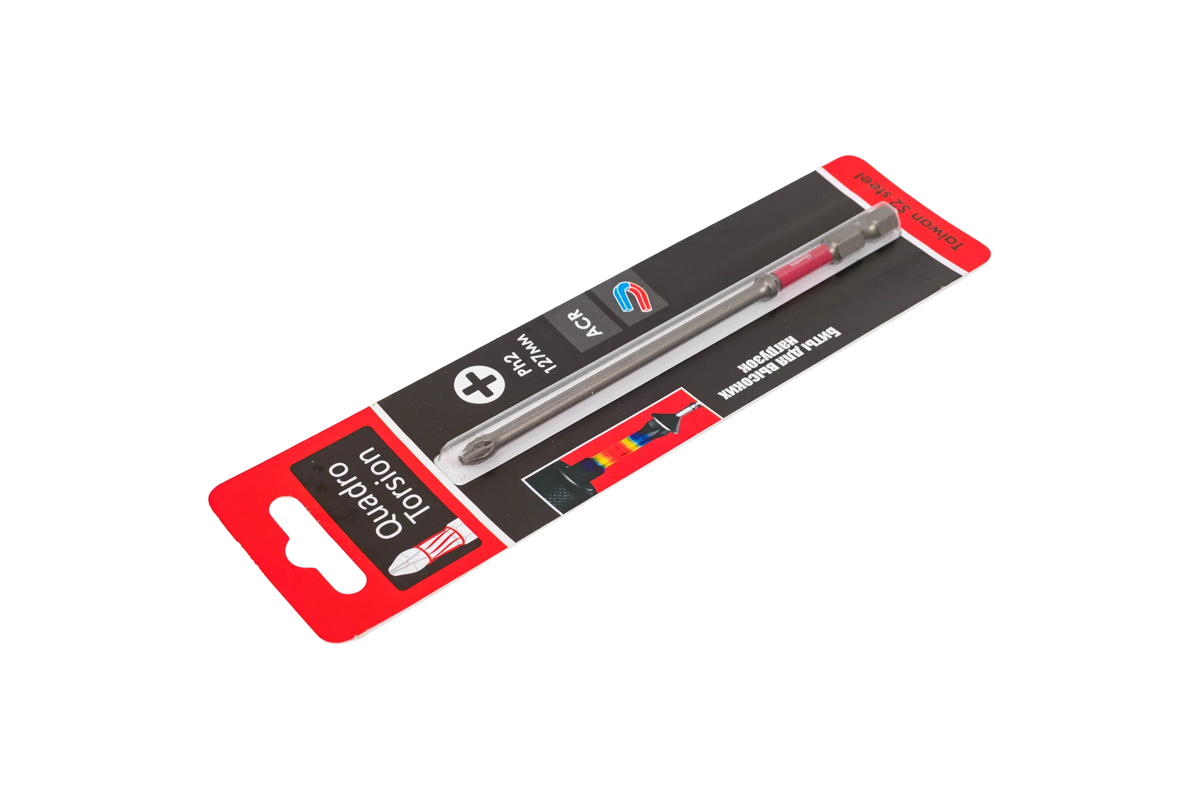 Бита Quadro Torsion 1/4 E6,3 магн., S2, ACR, Ph2, 127мм, 1 шт. 412127-1