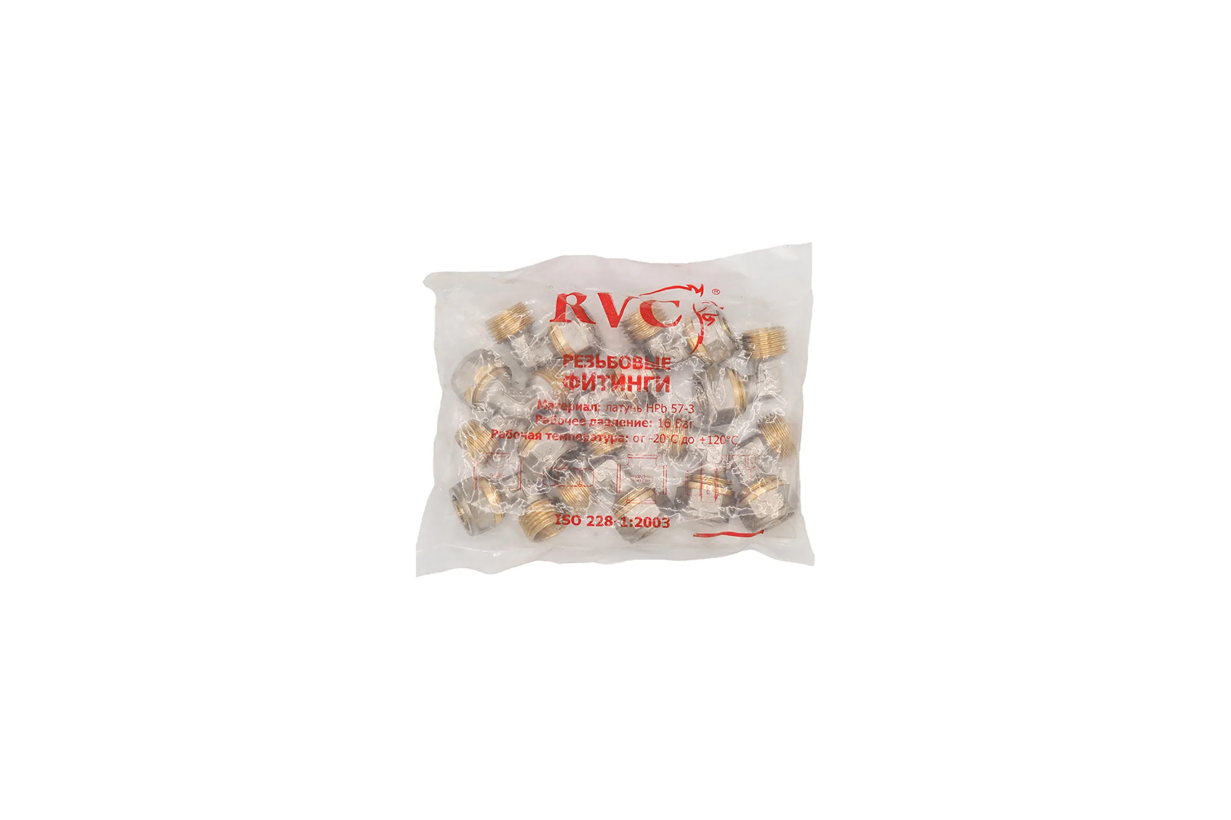 Угол цанга Rvc МП 16x1/2 ш, 10 шт 18415