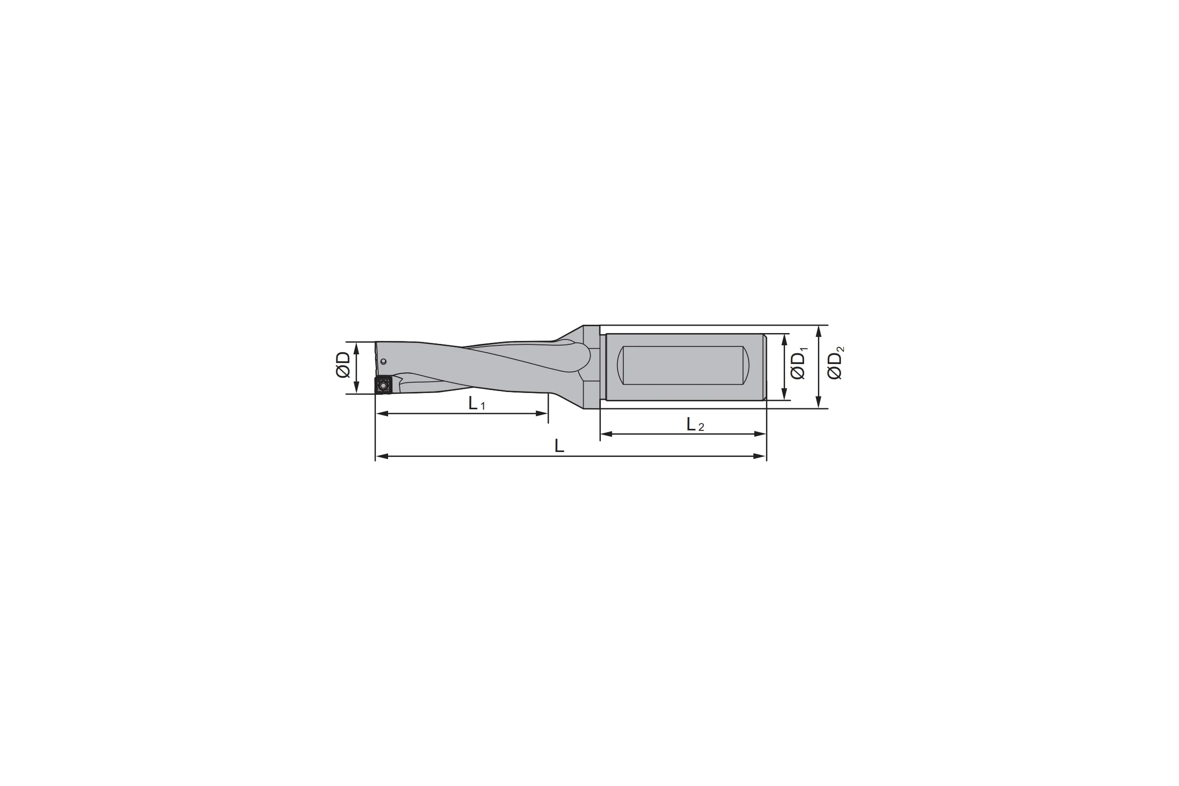 Корпус сверла ZCC-CT ZSD03-150-XP20-SP05-02
