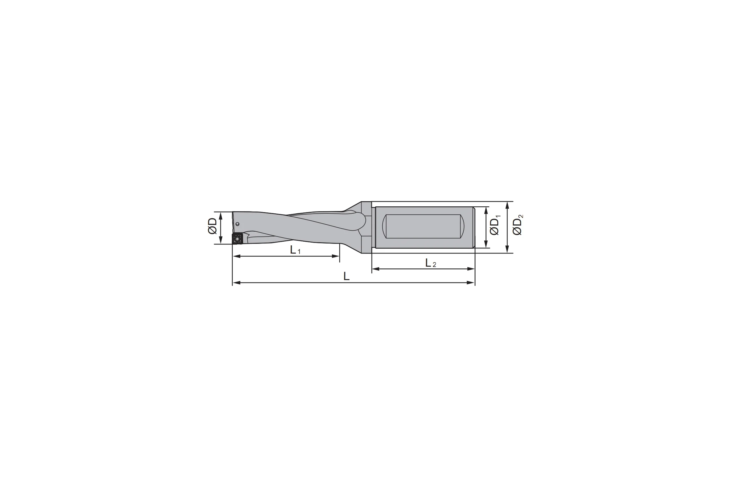 Корпус сверла ZCC-CT ZSD05-160-XP20-SP05-02