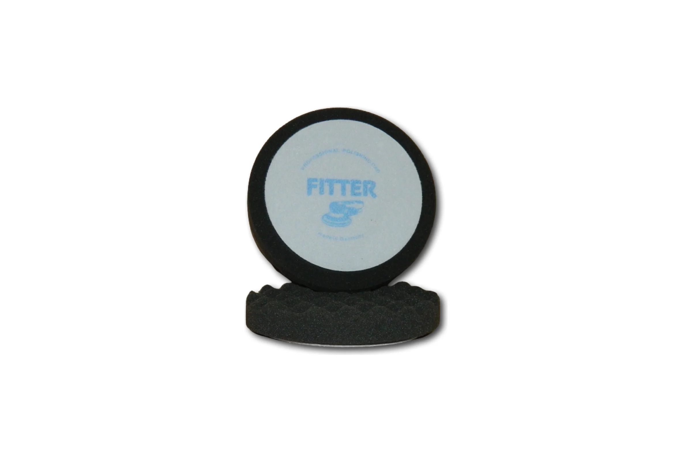 Круг полировальный 150/30 мм, черный, финишный рифленый №5 FITTER F/LOGO/№5R