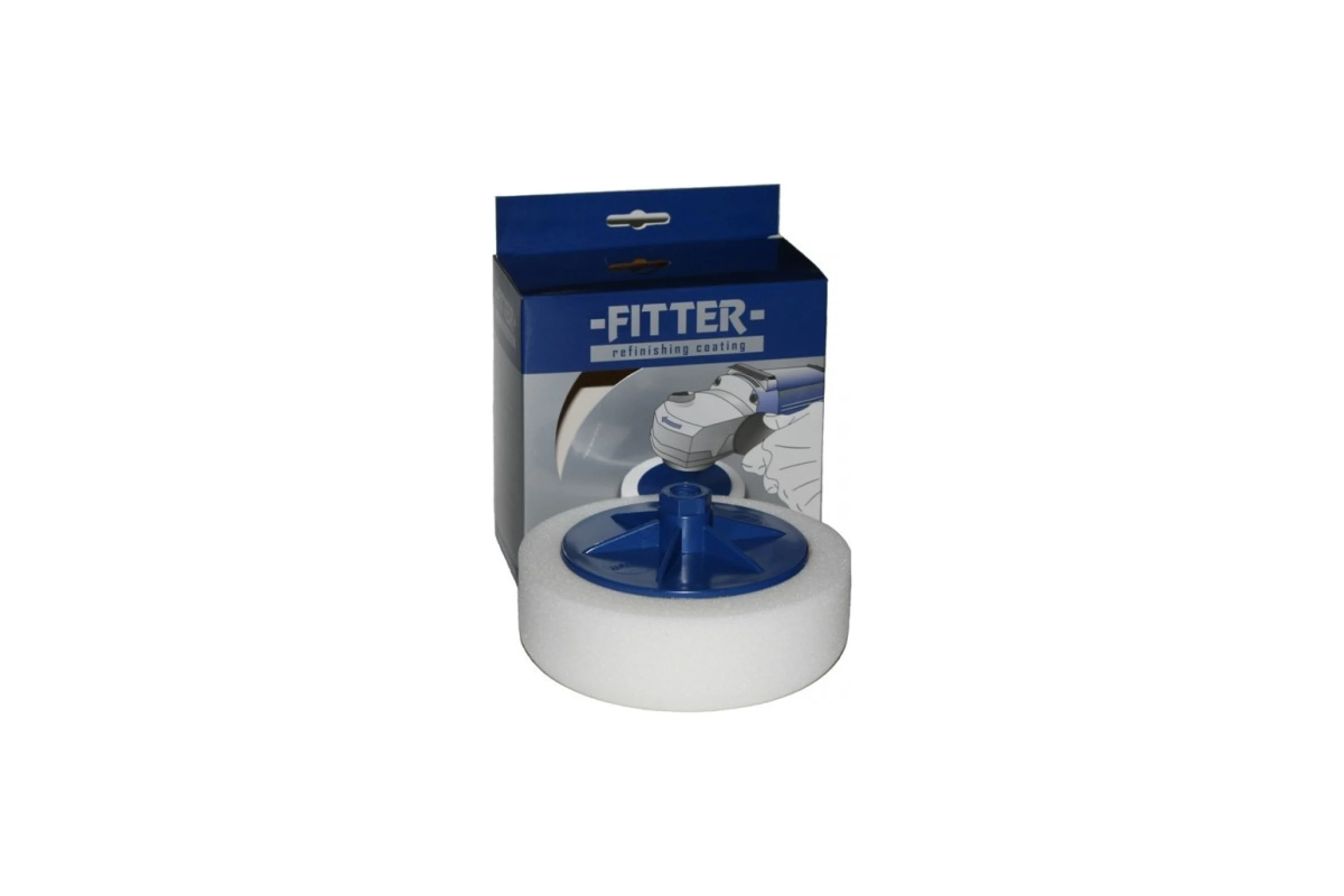 Круг полировальный на винте М14 150/50 мм, белый, твердый №1 FITTER F09/51/W-150