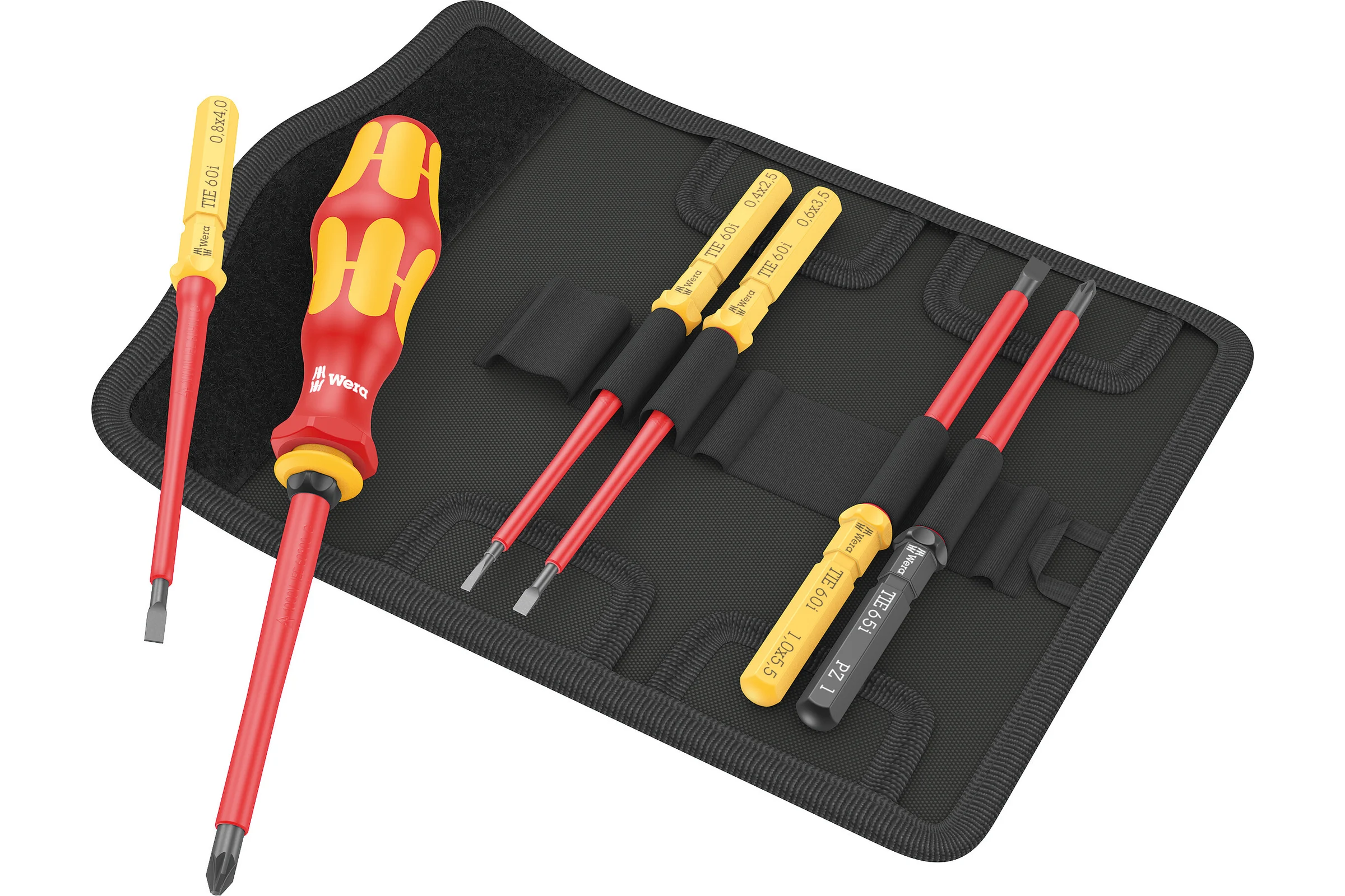 Набор насадок с отвёрткой-битодержателем WERA Kraftform Kompakt VDE 7 Universal 2 Tool Finder 7 пр. WE-006601