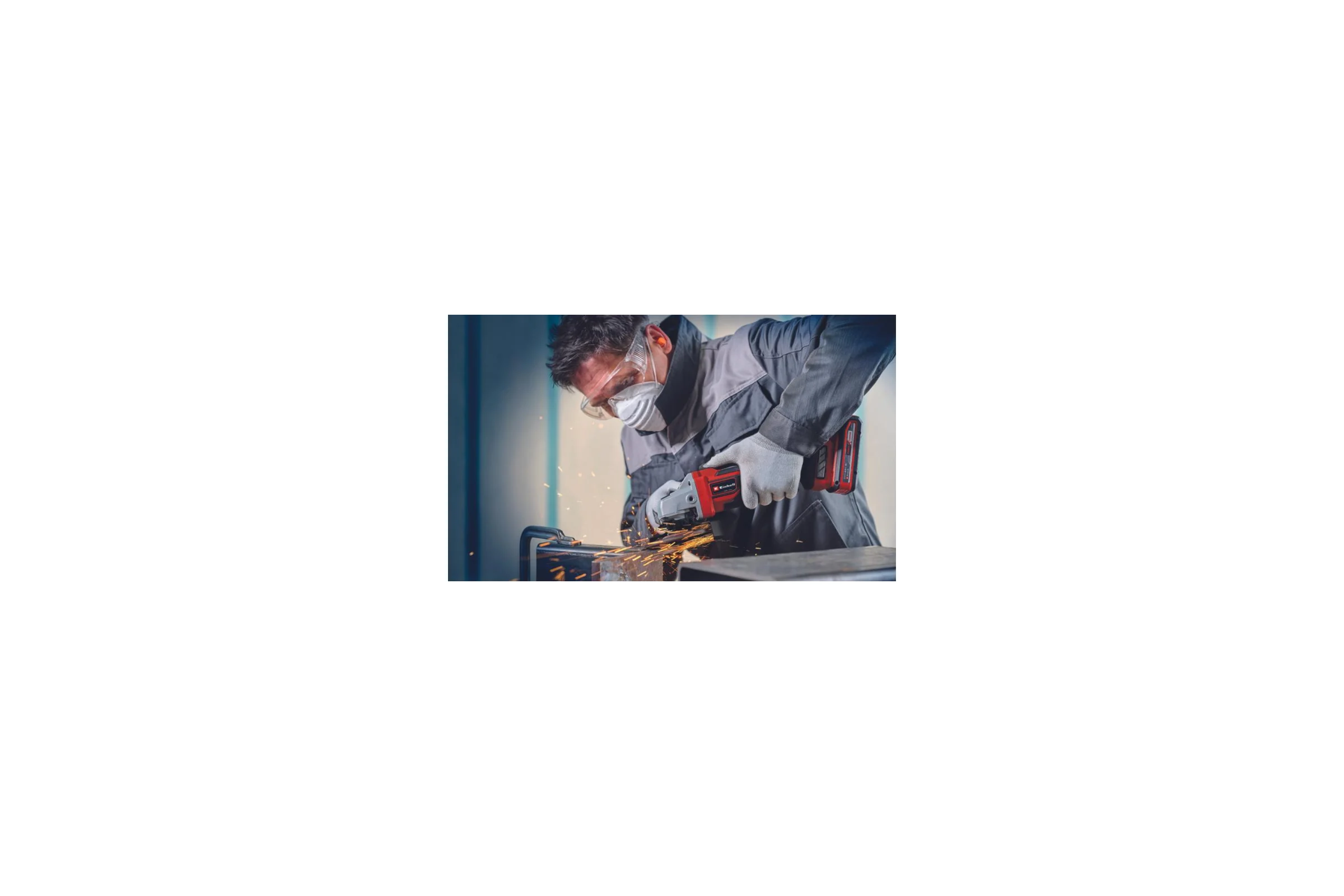 Аккумуляторная УШМ TP-AG 18/125 CE Q Li+ аккумуляторный перфоратор TE-HD 18/12 Li Einhell +L-case+акк 4Ач+ЗУ 3А 4431155SET2