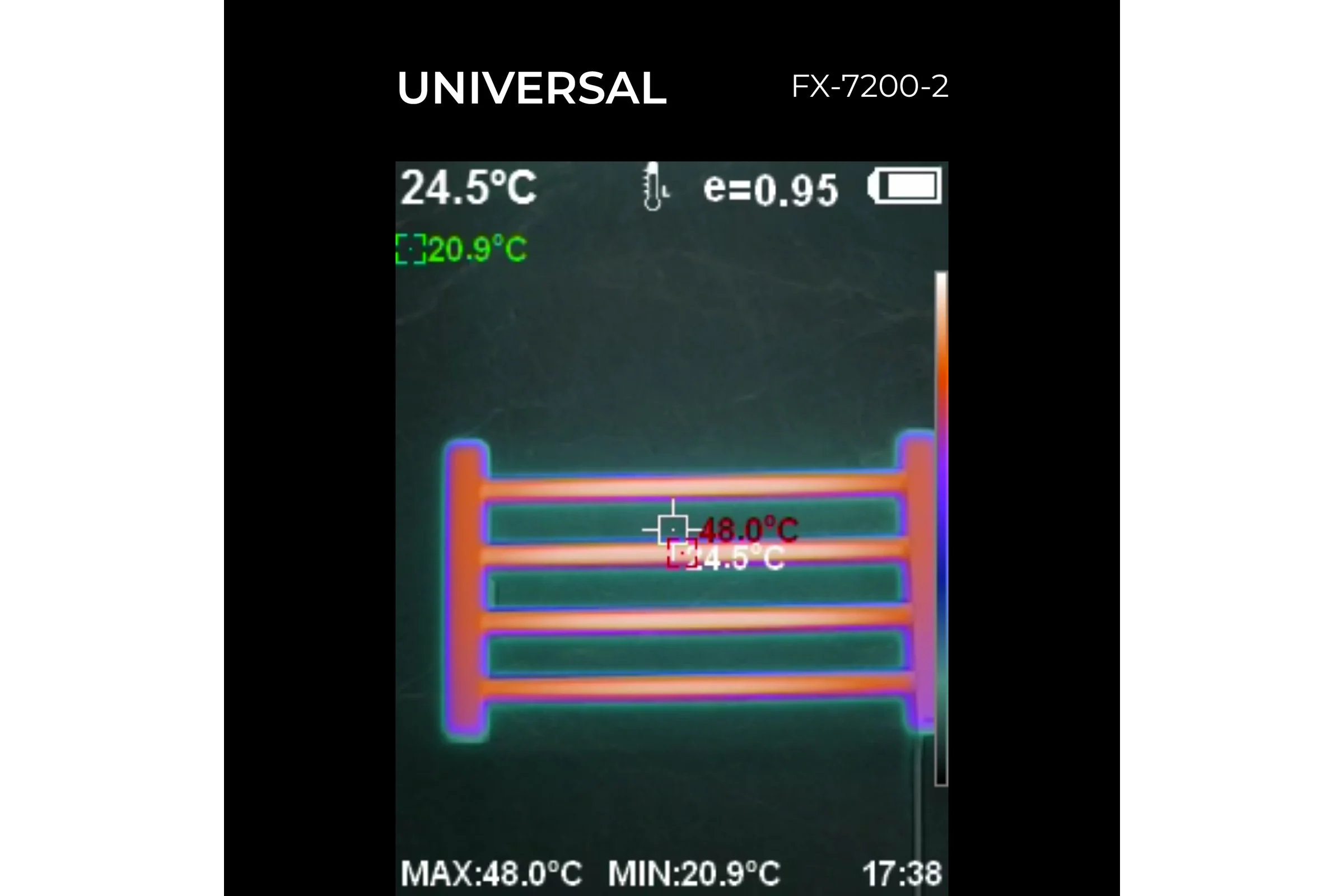 Электрический полотенцесушитель FIXSEN UNIVERSAL 300х500 - белый 7200W-2