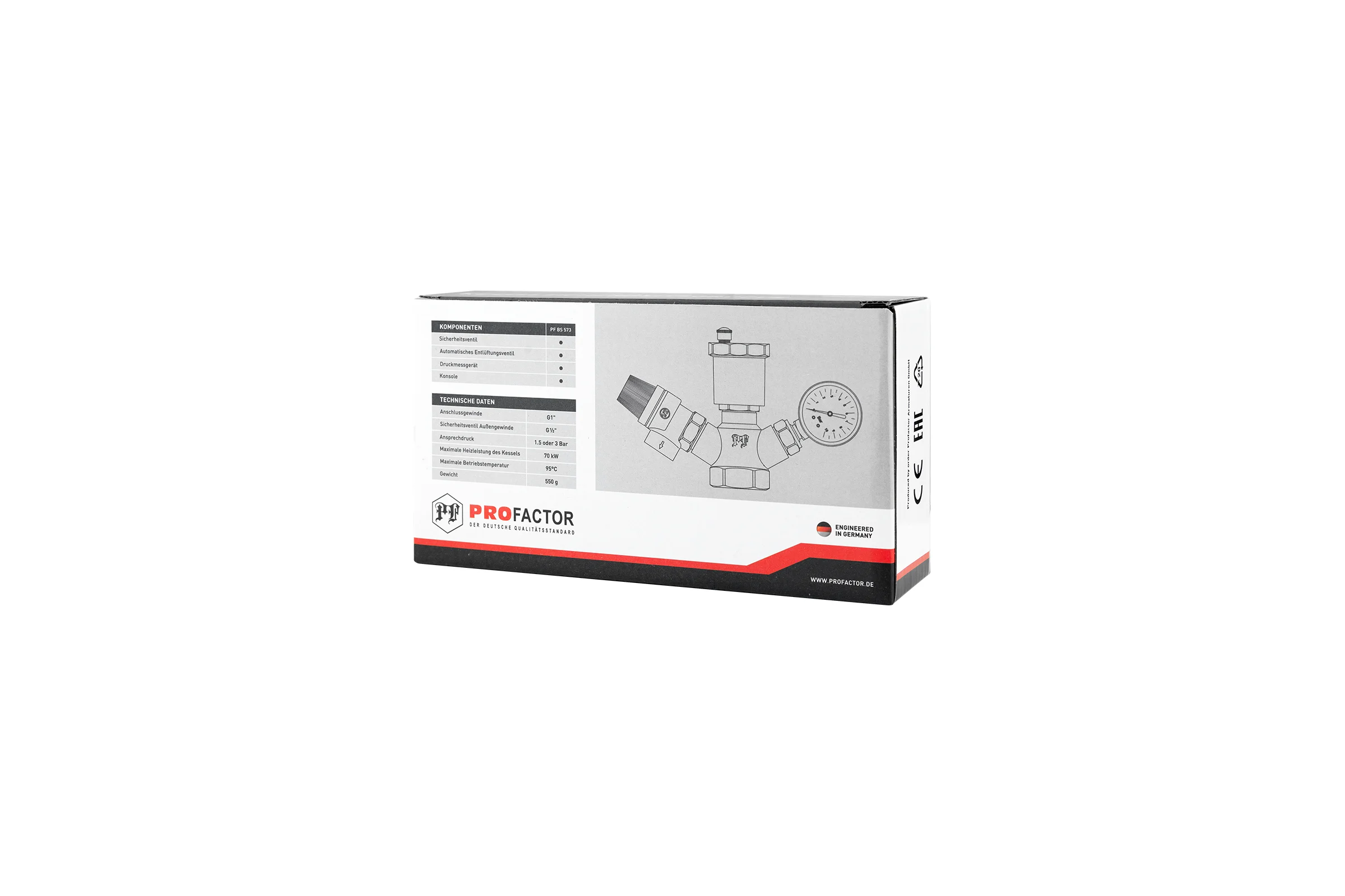 Группа безопасности котла PROFACTOR Y-mod. 1- 3 bar PF BS 573