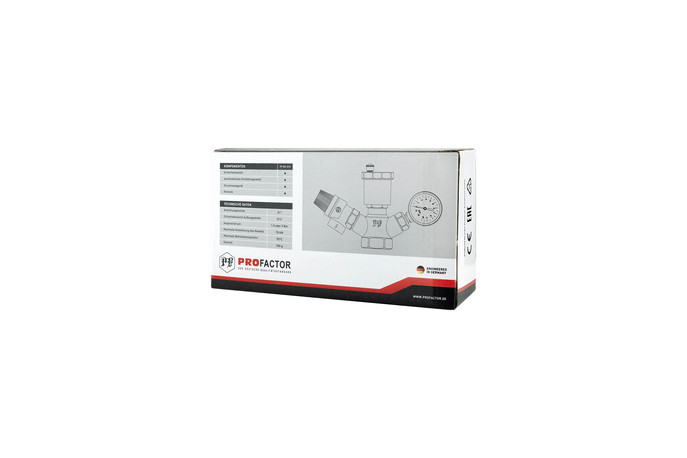 Группа безопасности котла PROFACTOR Y-mod. 1- 1,5 bar PF BS 573-1.5