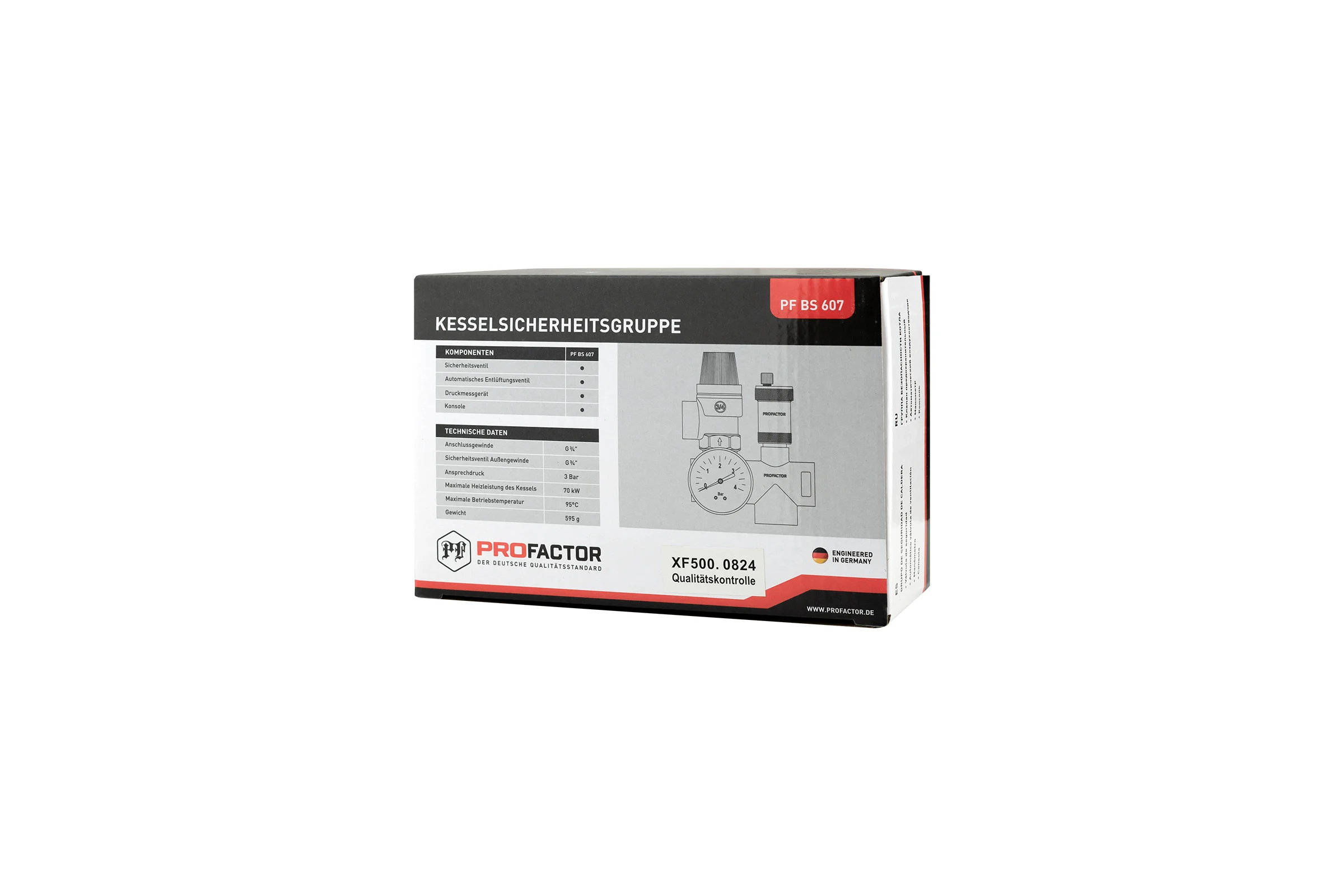 Группа безопасности котла PROFACTOR проходная 3/4 PF BS 607