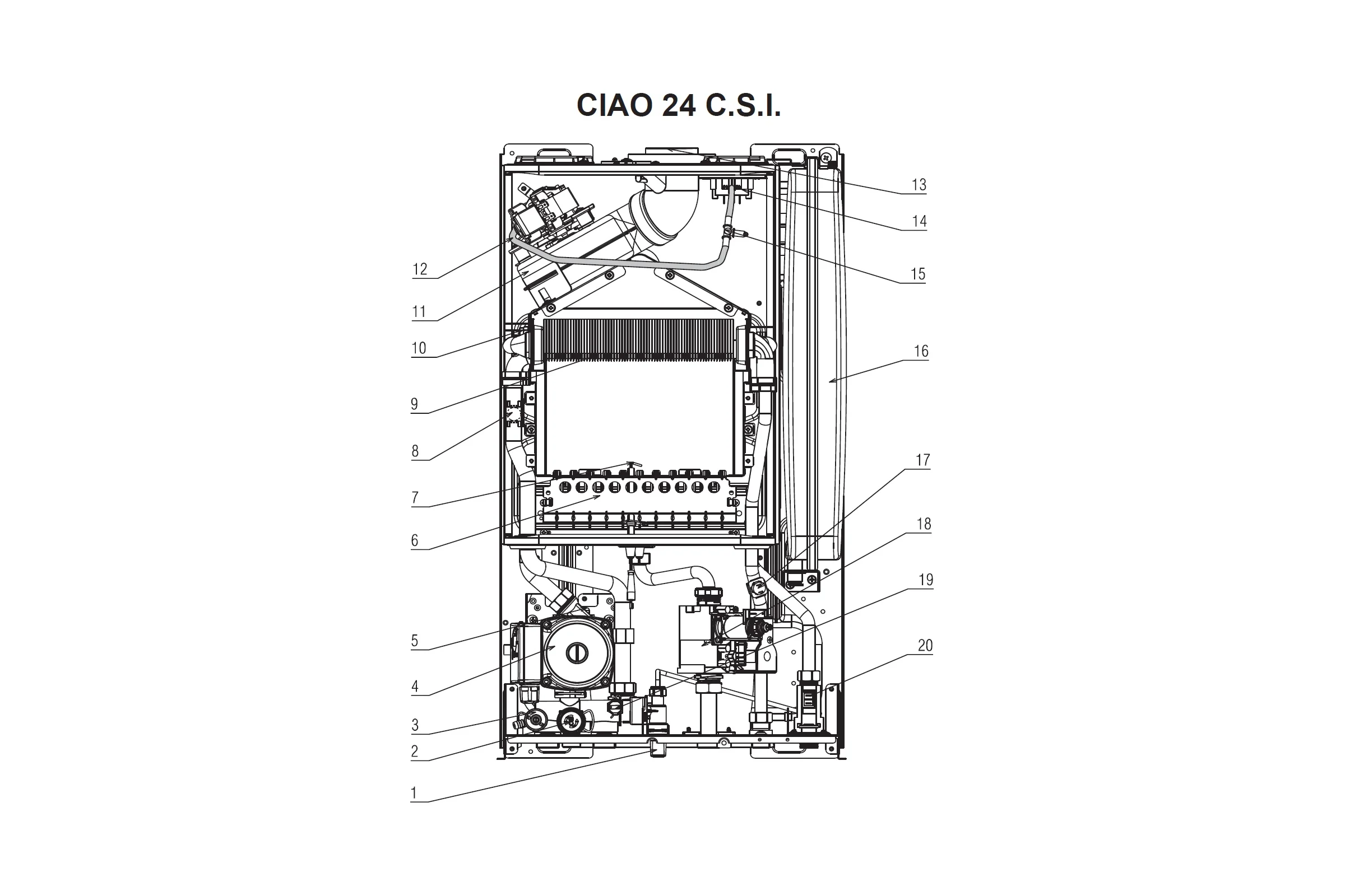 Газовый котел BERETTA CIAO 28 CAI 20049702
