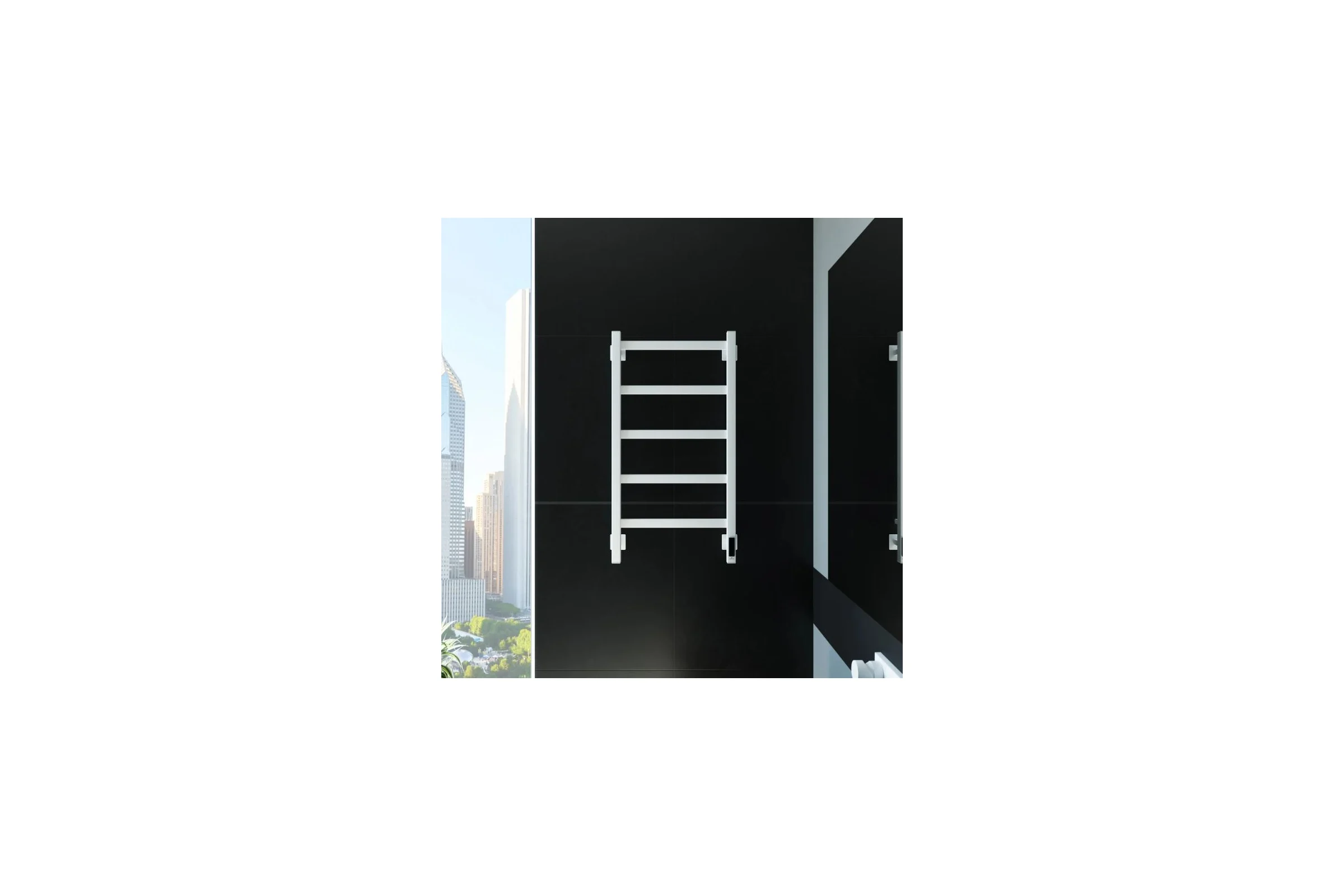 Электрический полотенцесушитель GROTA Soffi K 430x800 белый Soffi K 430х800 RAL9016 EL