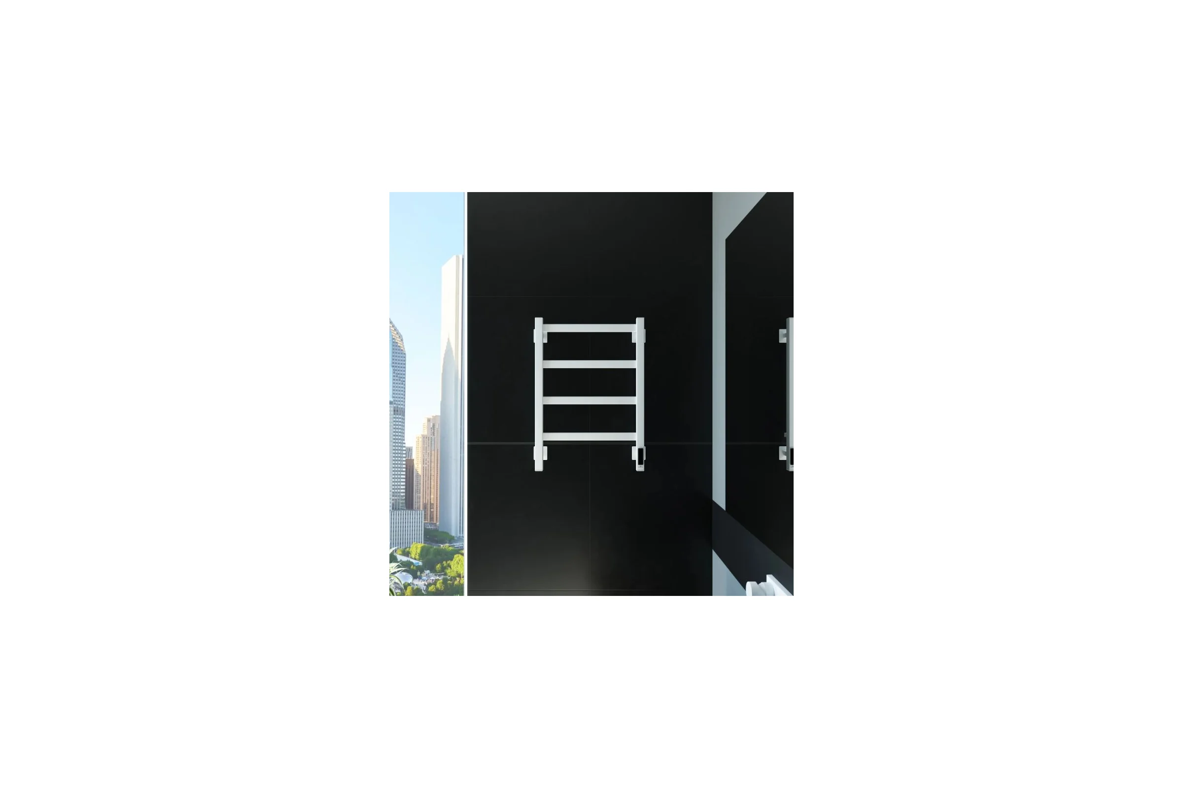 Электрический полотенцесушитель GROTA Soffi K 430x600 белый Soffi K 430х600 RAL9016 EL