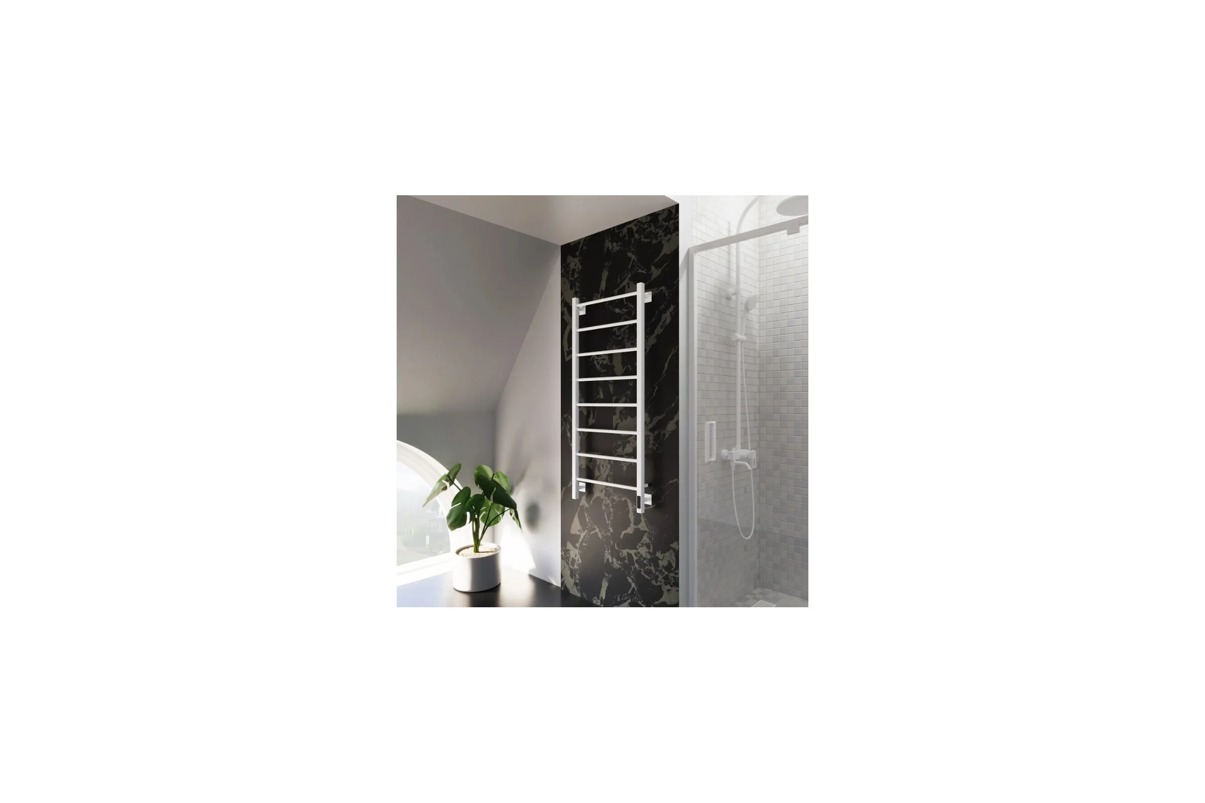 Электрический полотенцесушитель GROTA Simple K 530x1200 белый Simple K 530х1200 RAL9016 EL