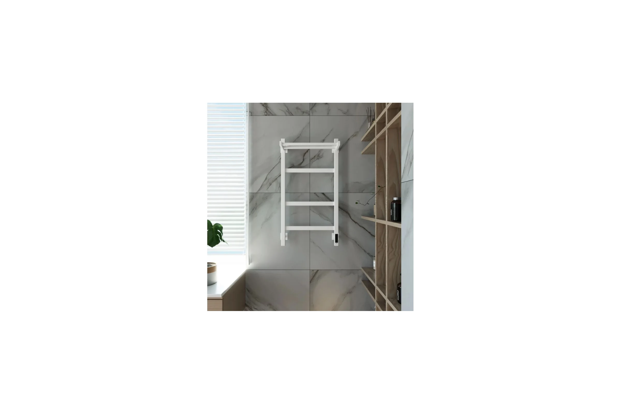 Электрический полотенцесушитель GROTA Tela 430x800 белый Tela 430х800 RAL9016 EL
