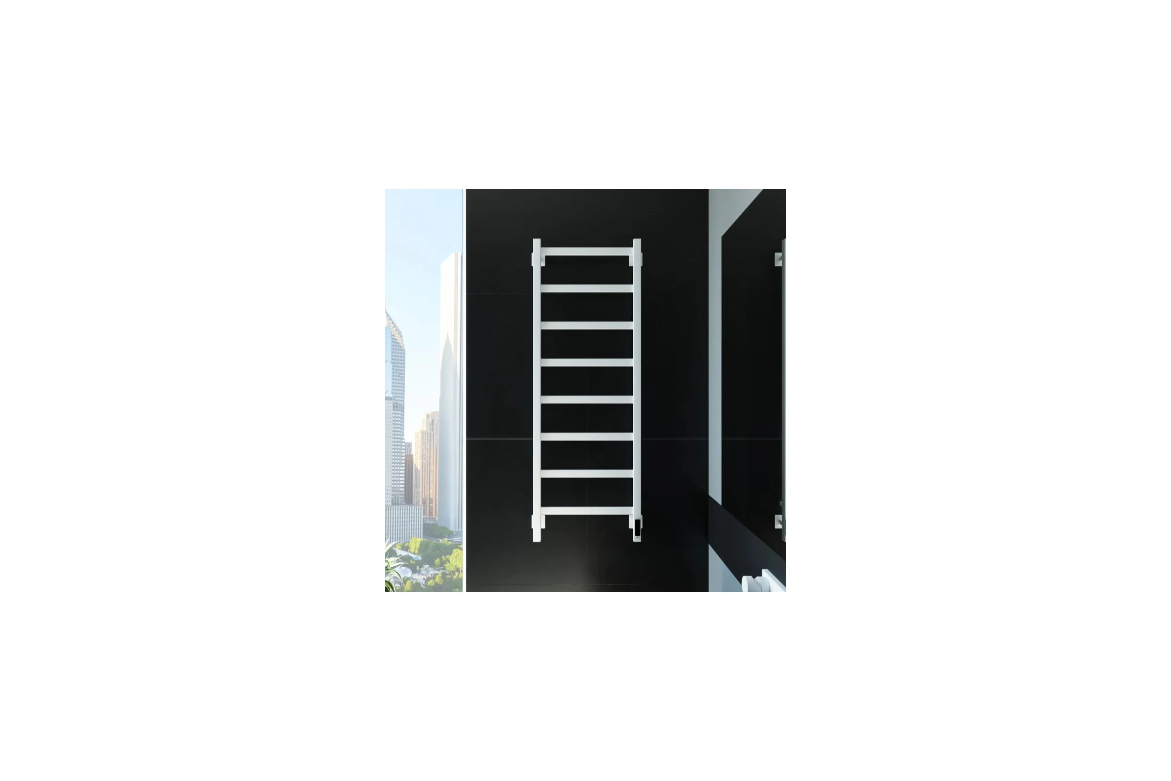 Электрический полотенцесушитель GROTA Soffi K 430x1200 белый Soffi K 430х1200 RAL9016 EL