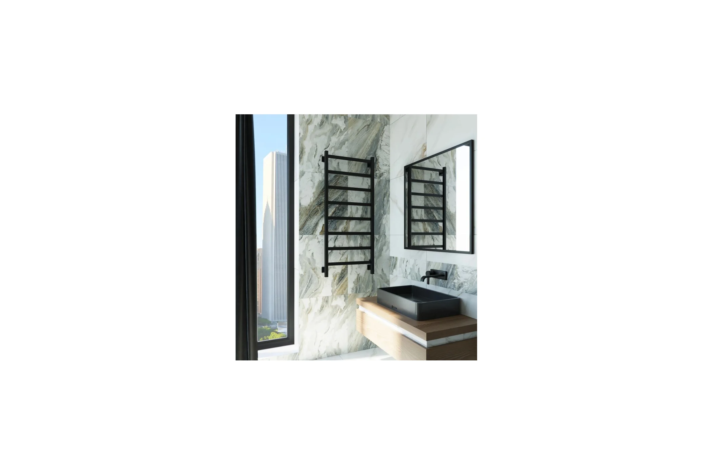 Электрический полотенцесушитель GROTA Soffi K 530x1200 белый Soffi K 530х1200 RAL9016 EL