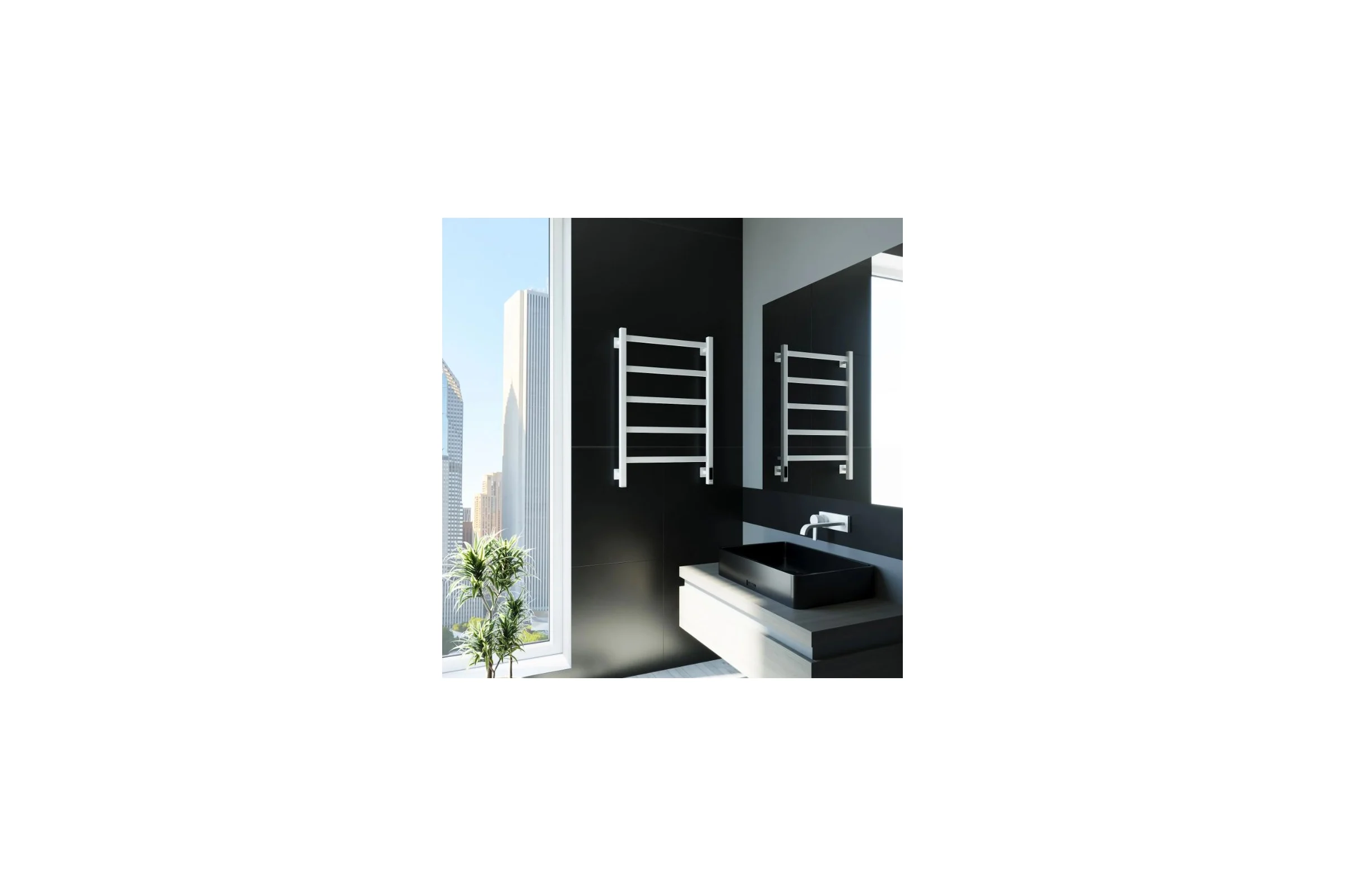 Электрический полотенцесушитель GROTA Soffi K 530x800 белый Soffi K 530х800 RAL9016 EL