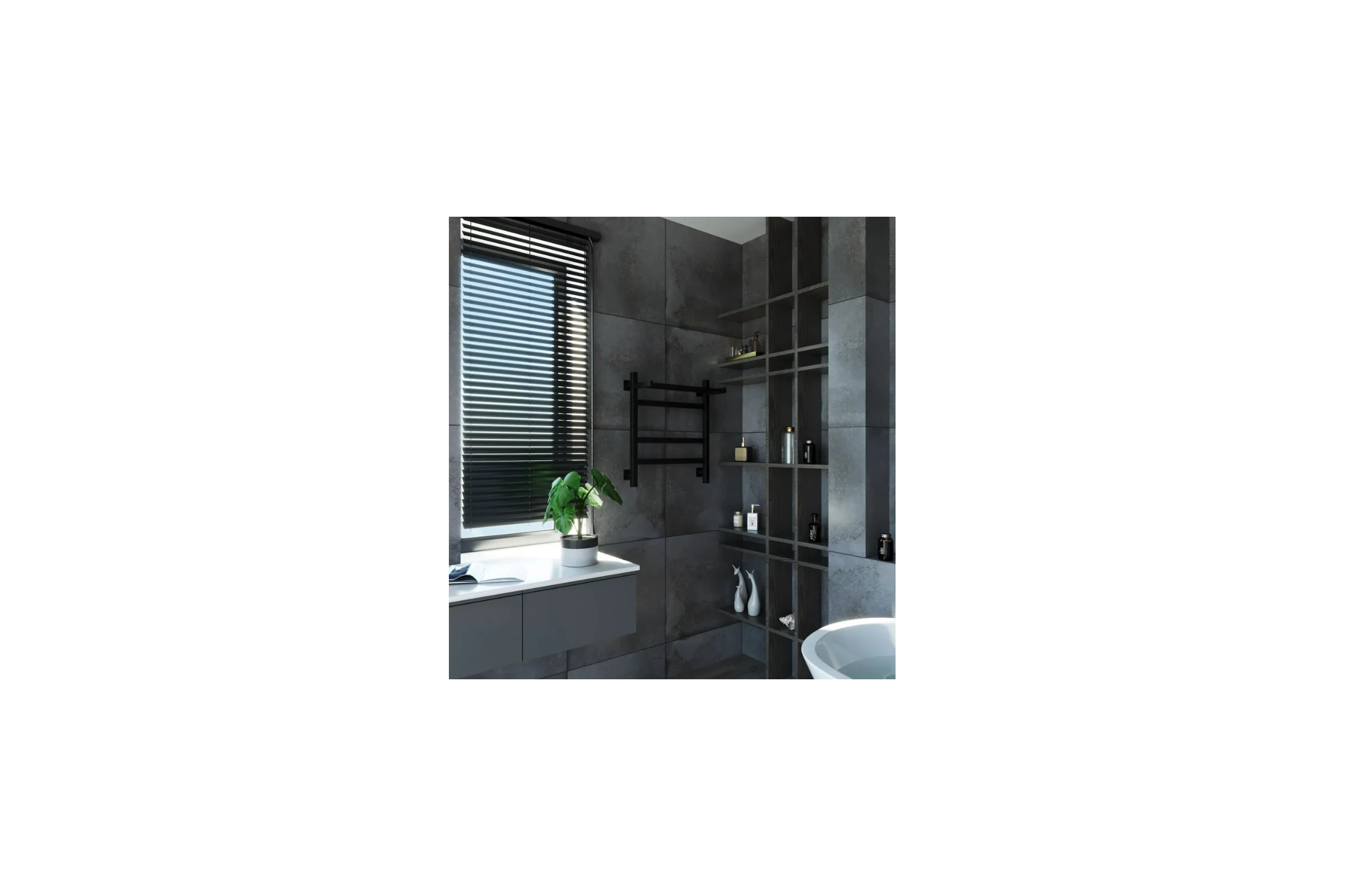 Электрический полотенцесушитель GROTA Tela 530x600 черный Tela 530х600 RAL9005 EL