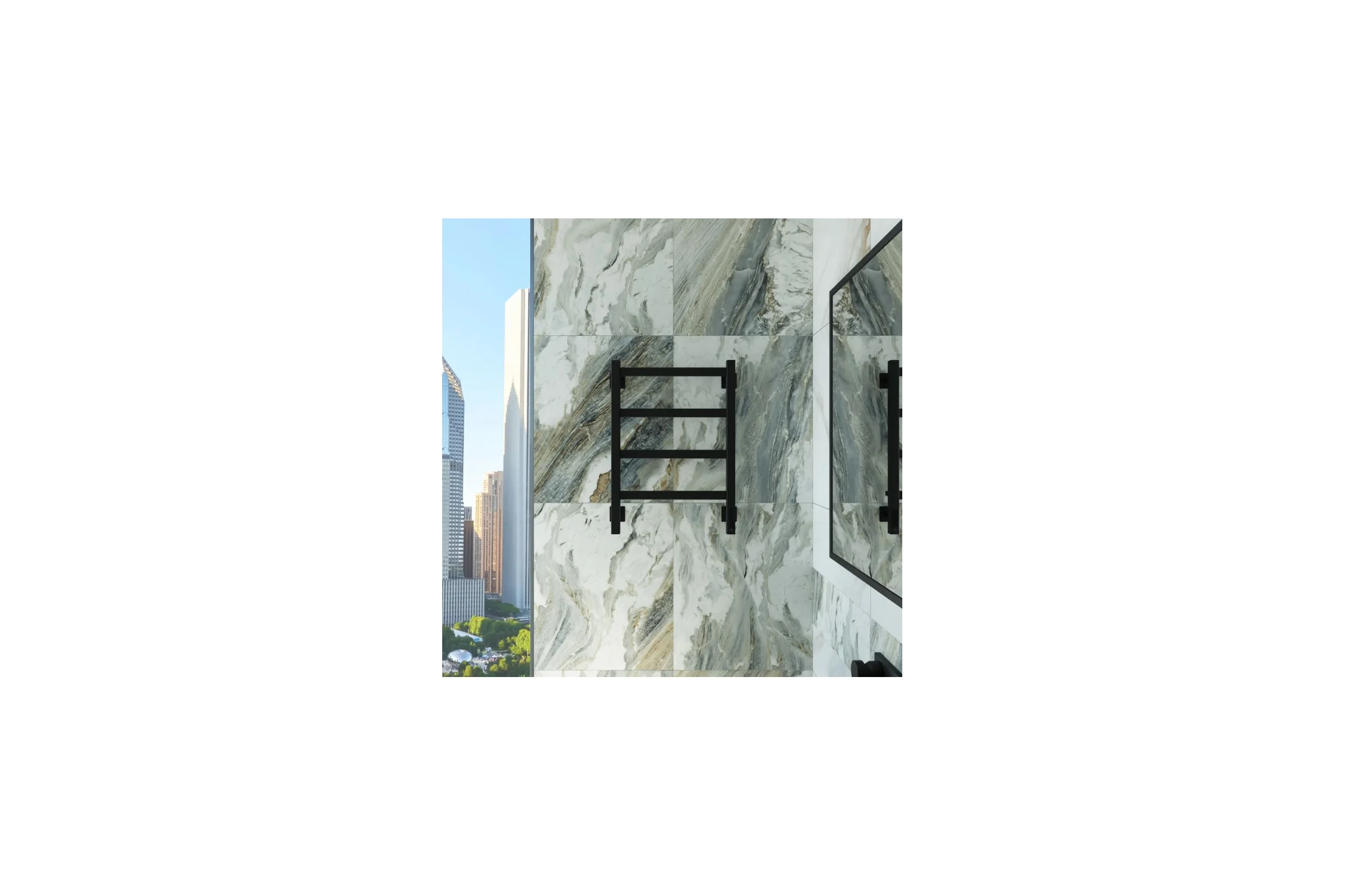 Электрический полотенцесушитель GROTA Soffi K 430x600 черный Soffi K 430х600 RAL9005 EL