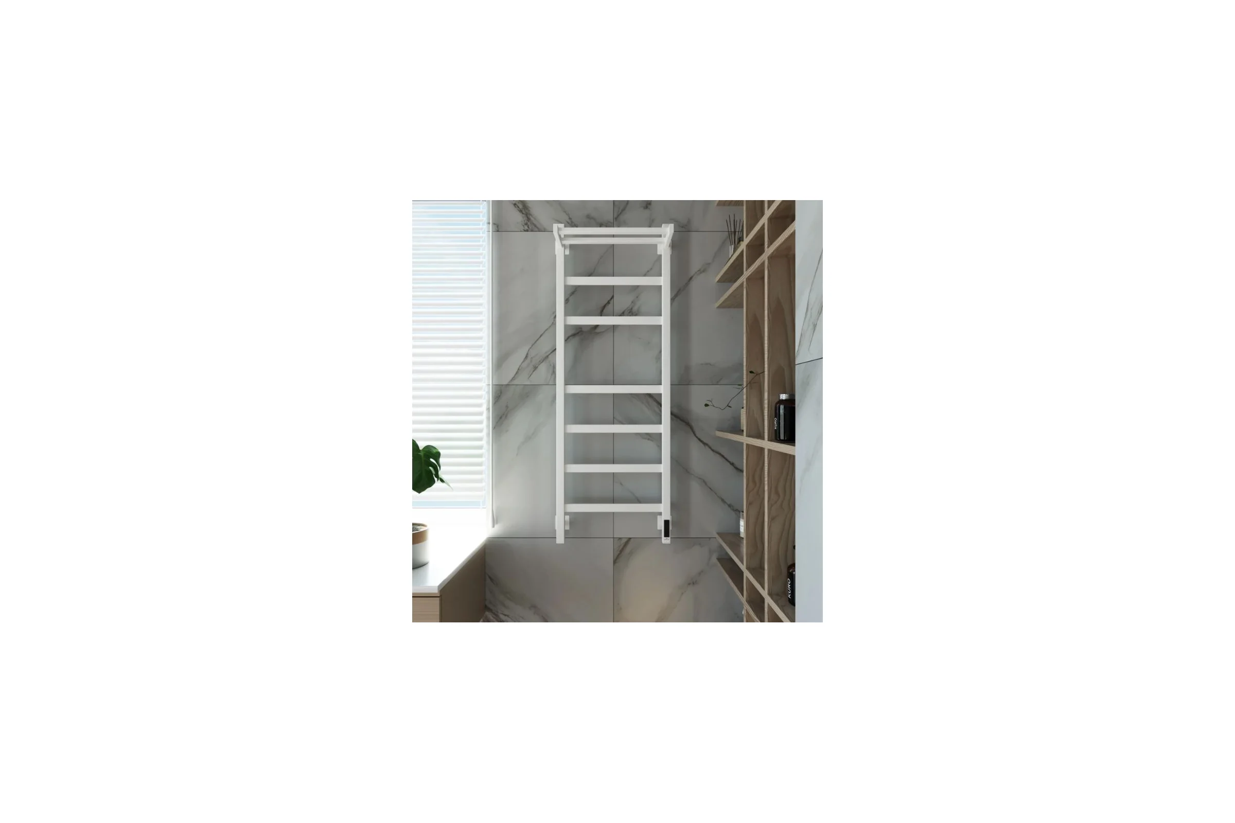 Электрический полотенцесушитель GROTA Tela 430x1200 белый Tela 430х1200 RAL9016 EL