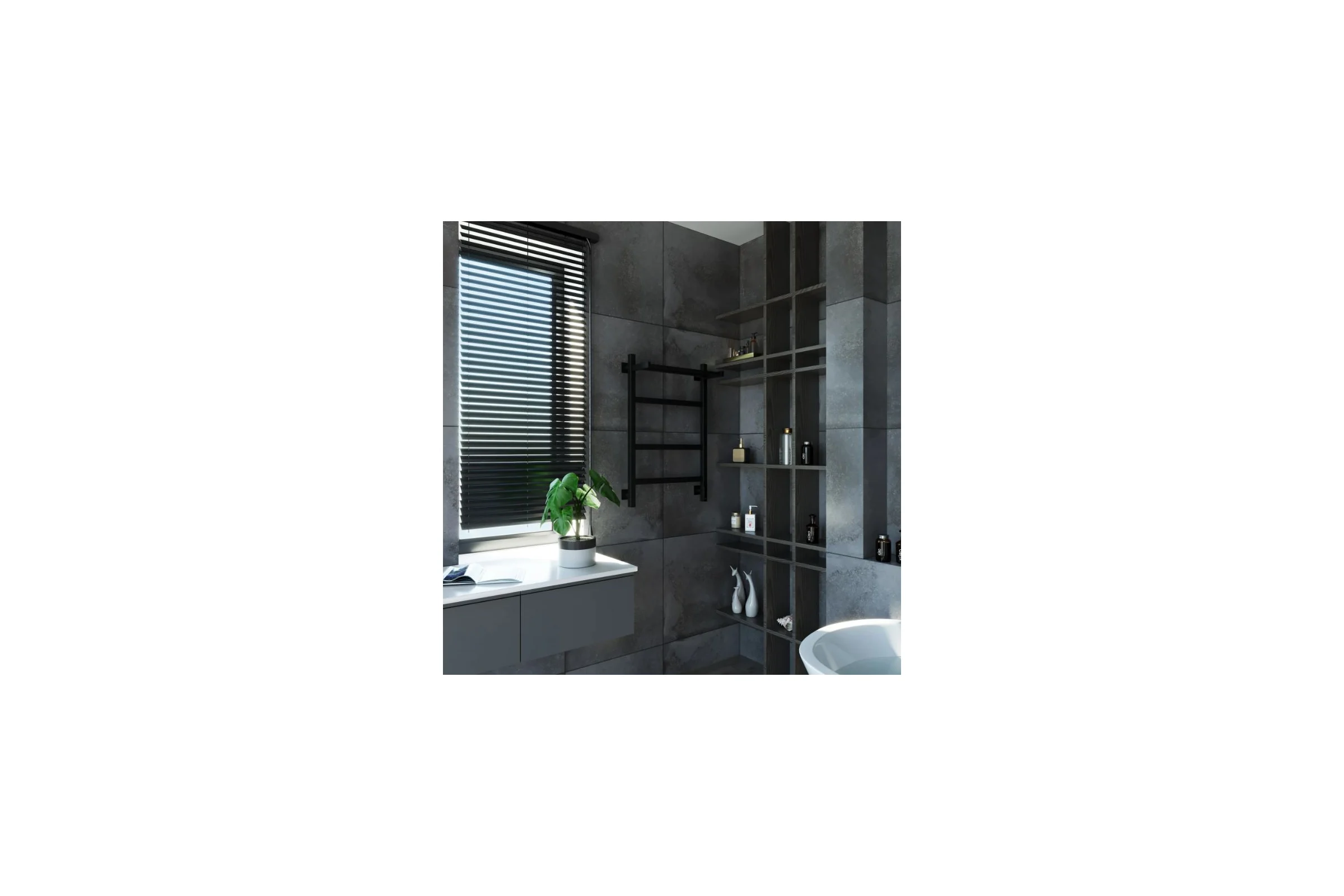 Электрический полотенцесушитель GROTA Tela 530x800 черный Tela 530х800 RAL9005 EL